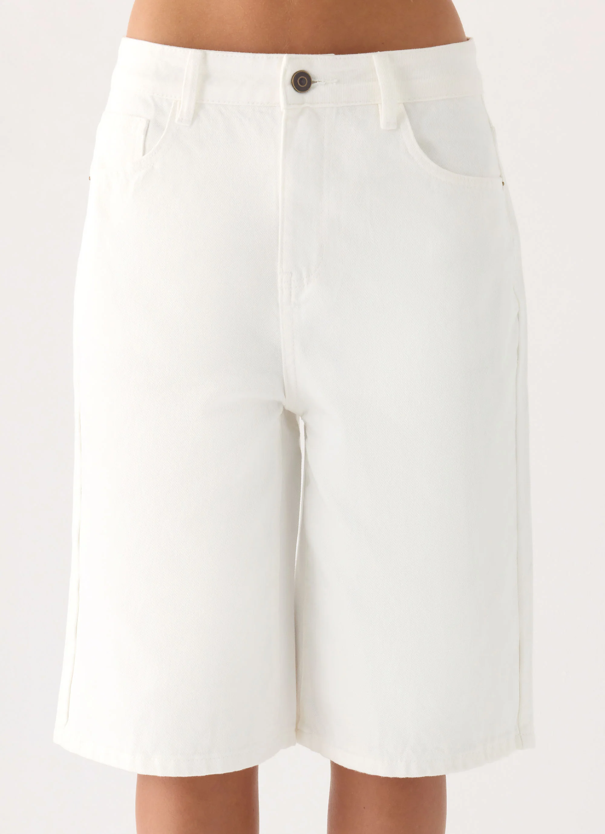 Orleans Denim Jorts - White - Image 7