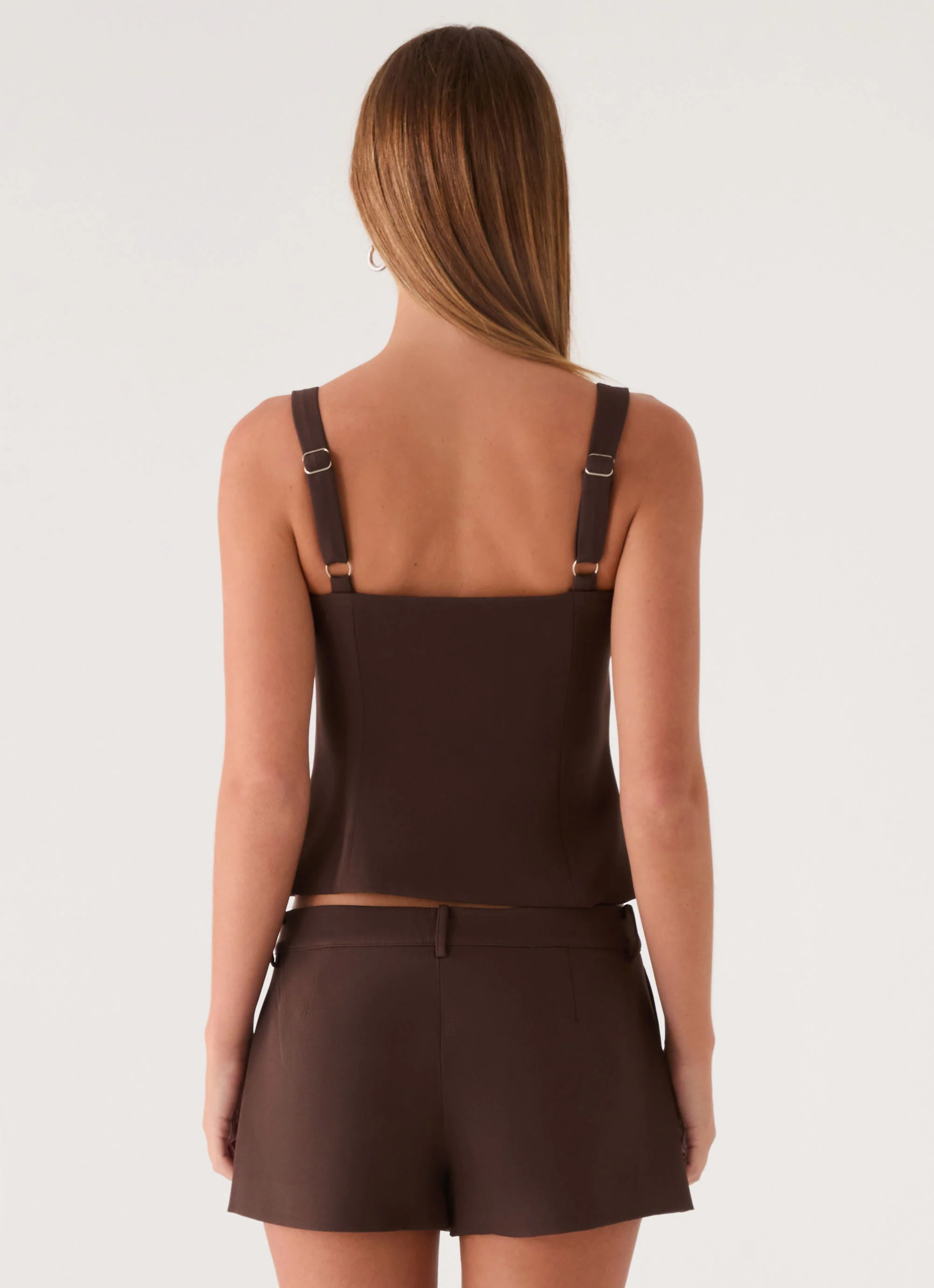 Oslo Mini Shorts - Chocolate - Image 6