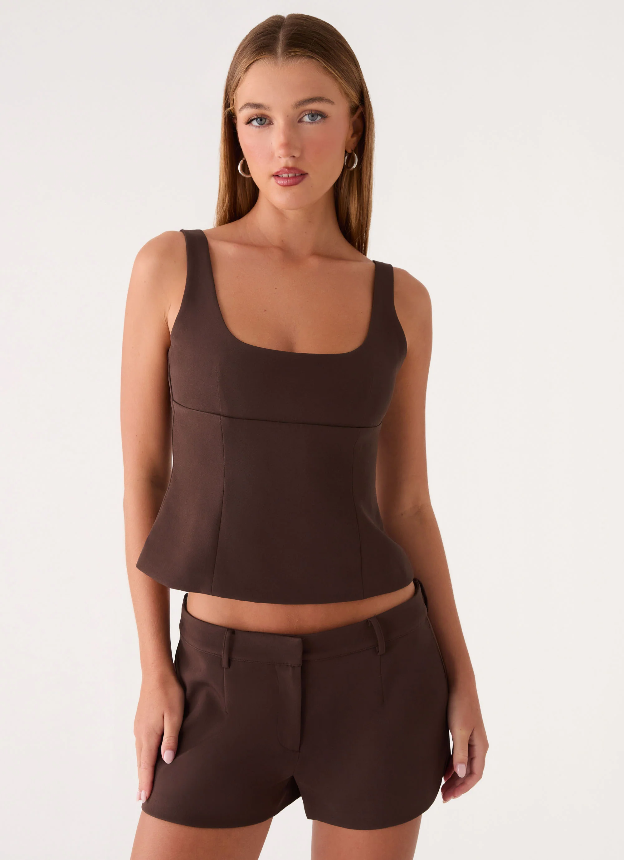 Oslo Mini Shorts - Chocolate - Image 8
