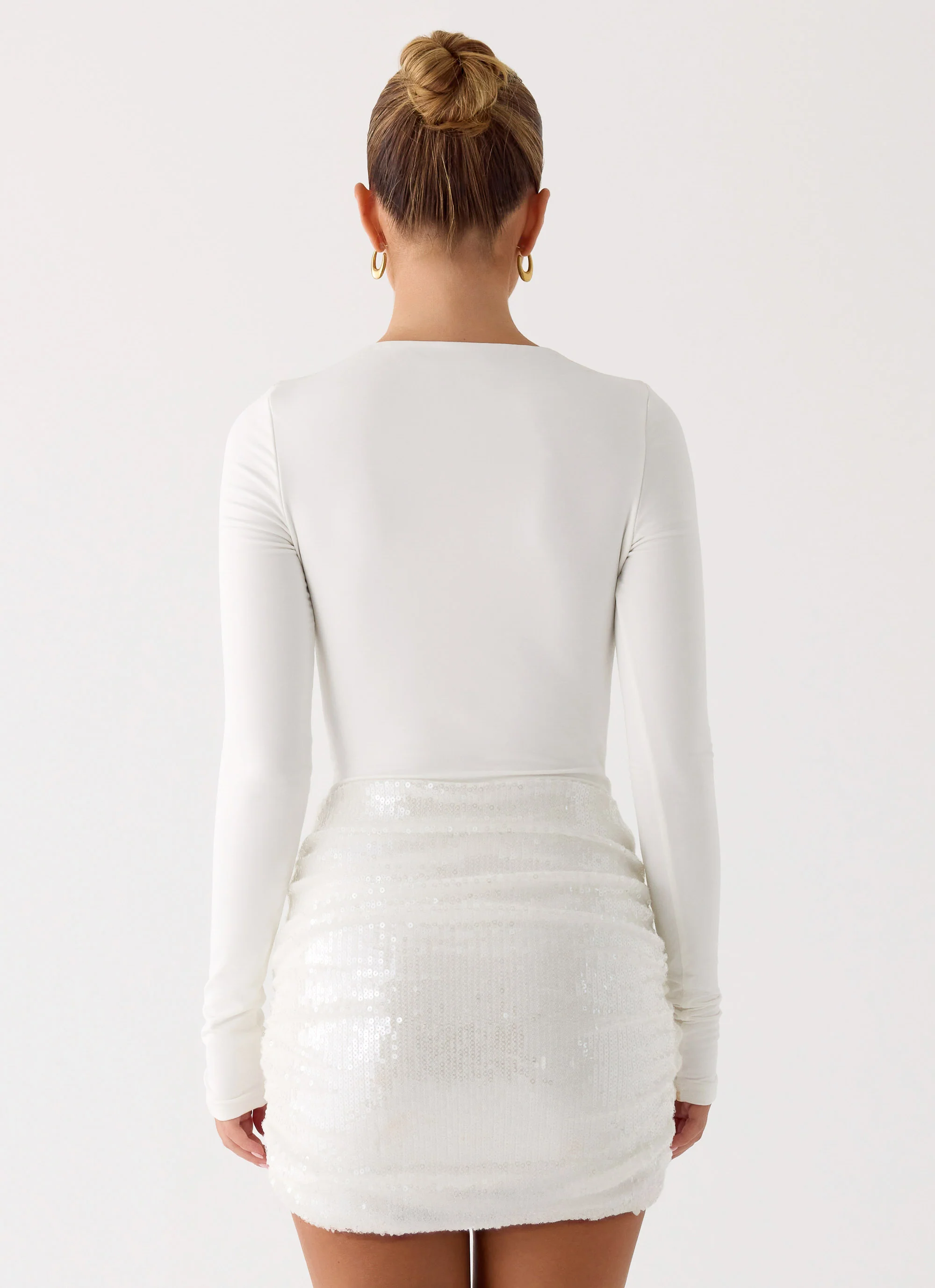 Overprotected Sequin Mini Dress - White - Image 5