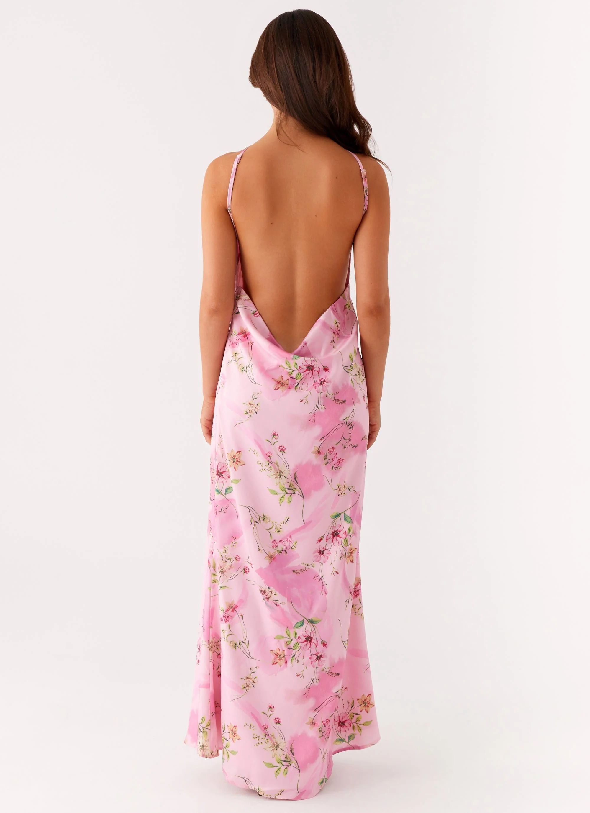 Pascal Maxi Dress - Pink Floral Print - Image 4