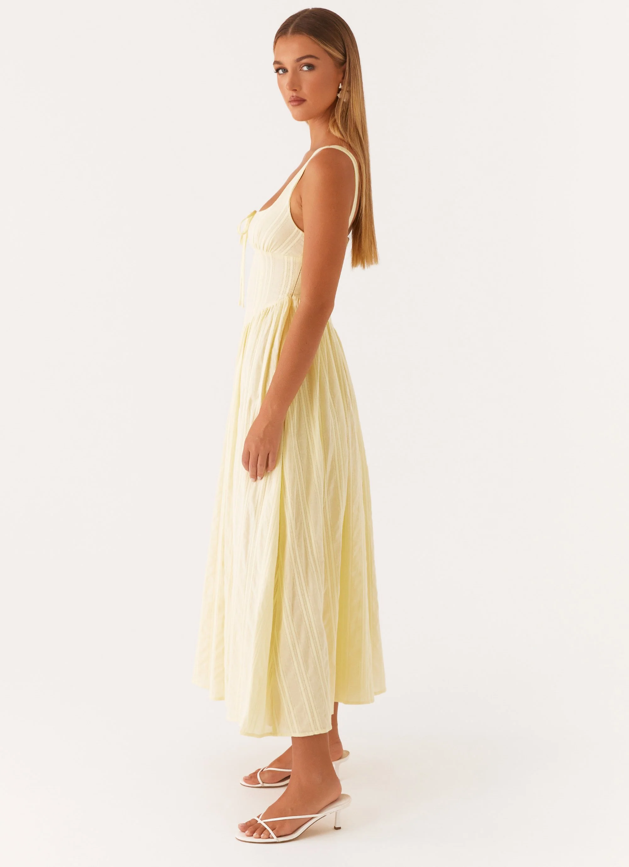 Pascuelle Midi Dress - Yellow - Image 3