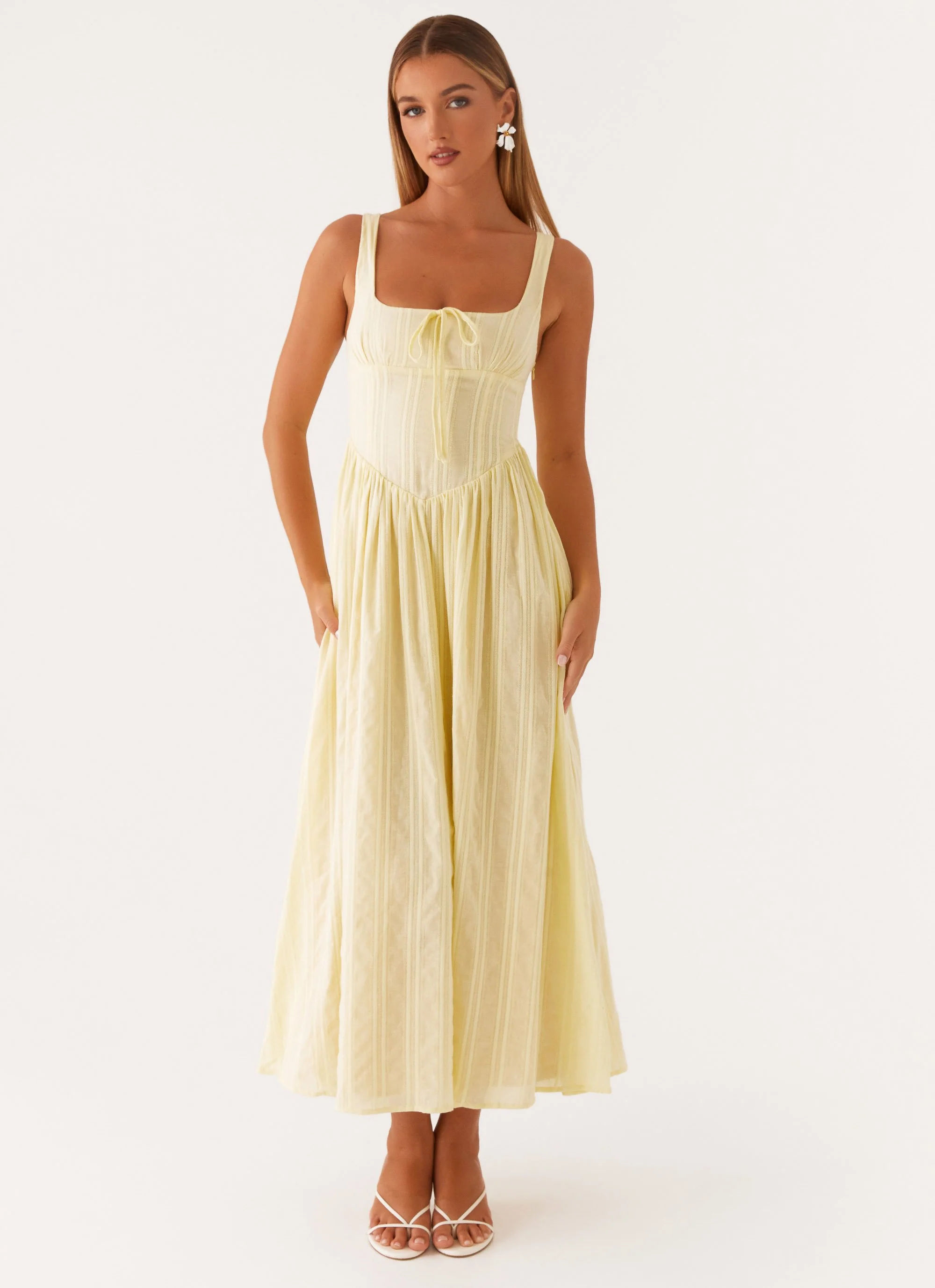Pascuelle Midi Dress - Yellow - Image 5