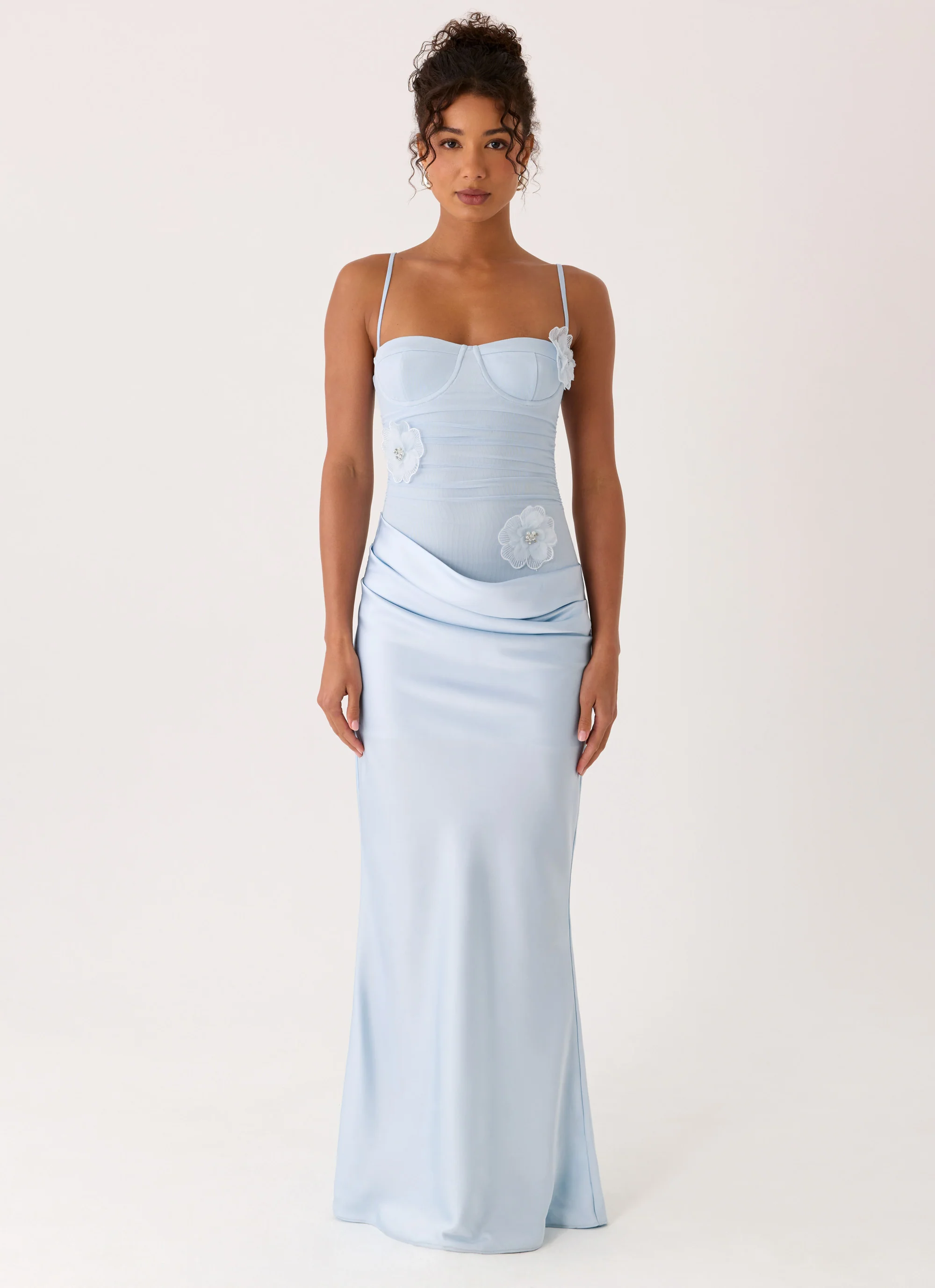 Peasella Maxi Dress - Blue - Image 4