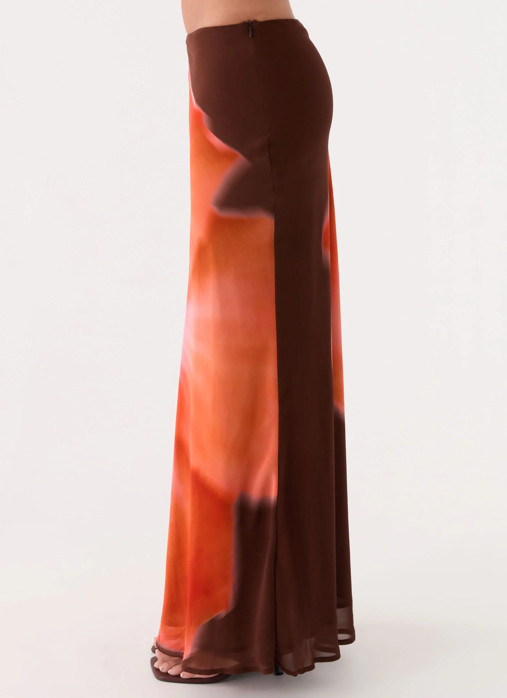 Plot Twist Maxi Skirt - Chocolate Blossom - Image 4