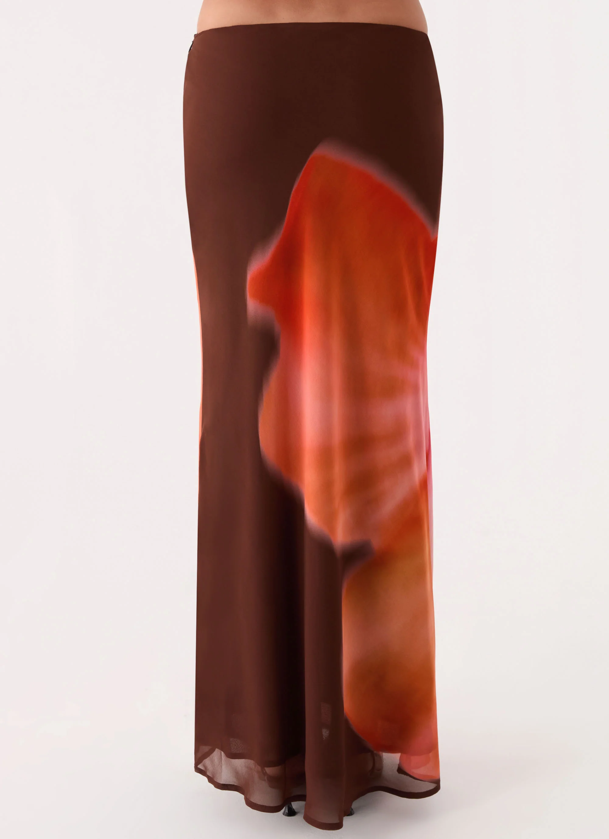 Plot Twist Maxi Skirt - Chocolate Blossom - Image 6