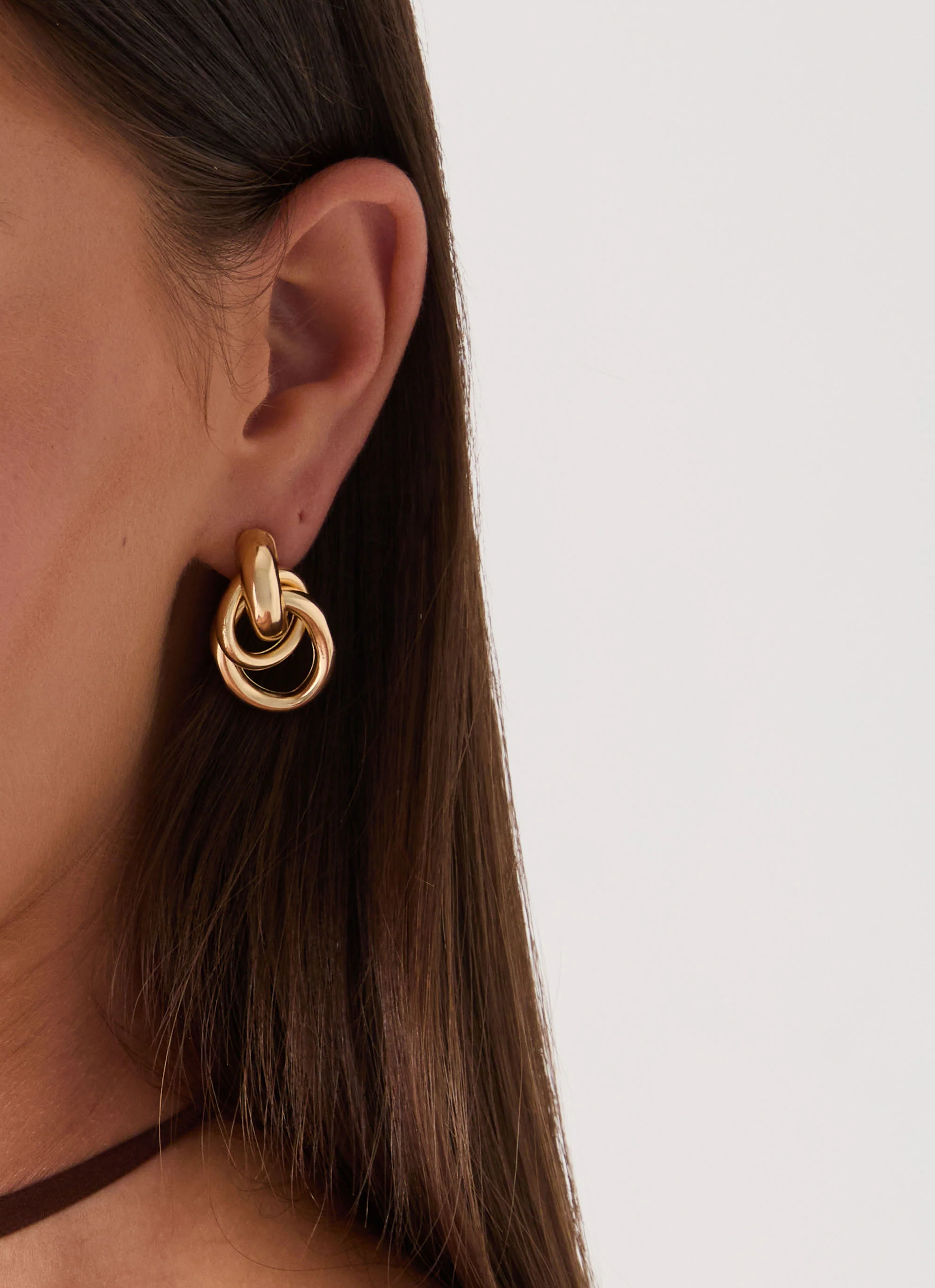 Plus One Earrings - Gold - Image 3
