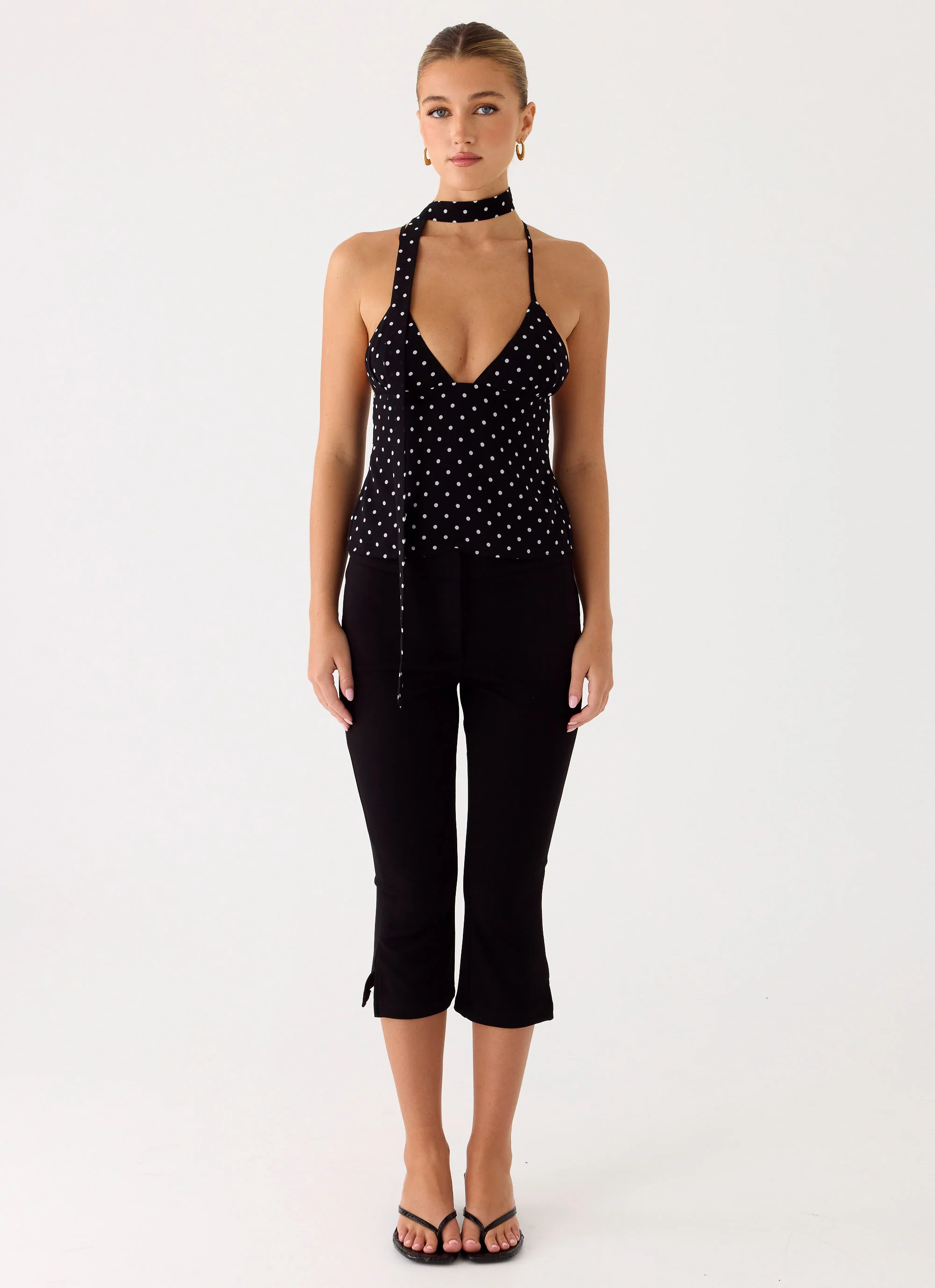 Quiero Backless Top - Black Polkadot - Image 4