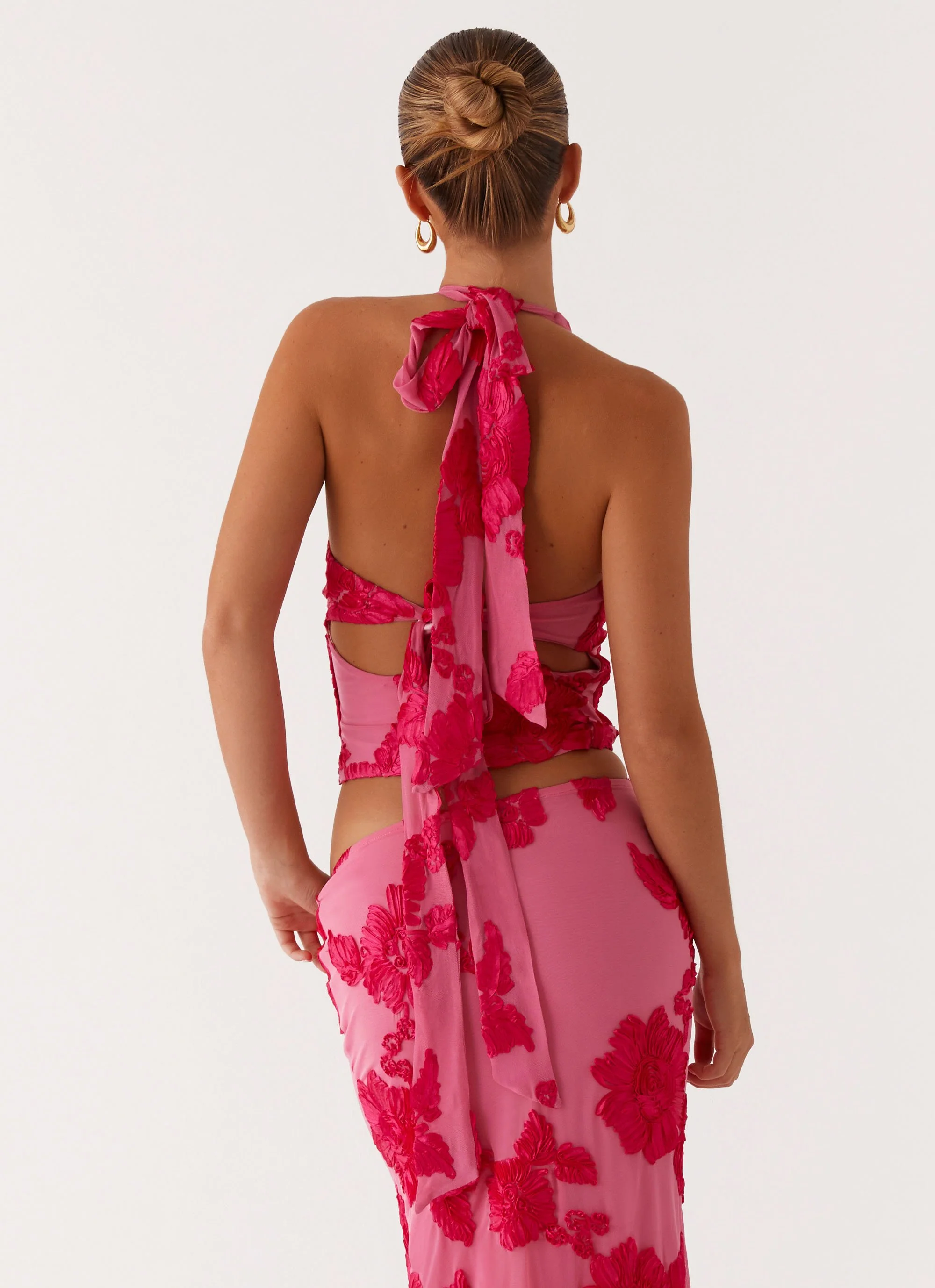 Radiate Halterneck Top - Pink - Image 6