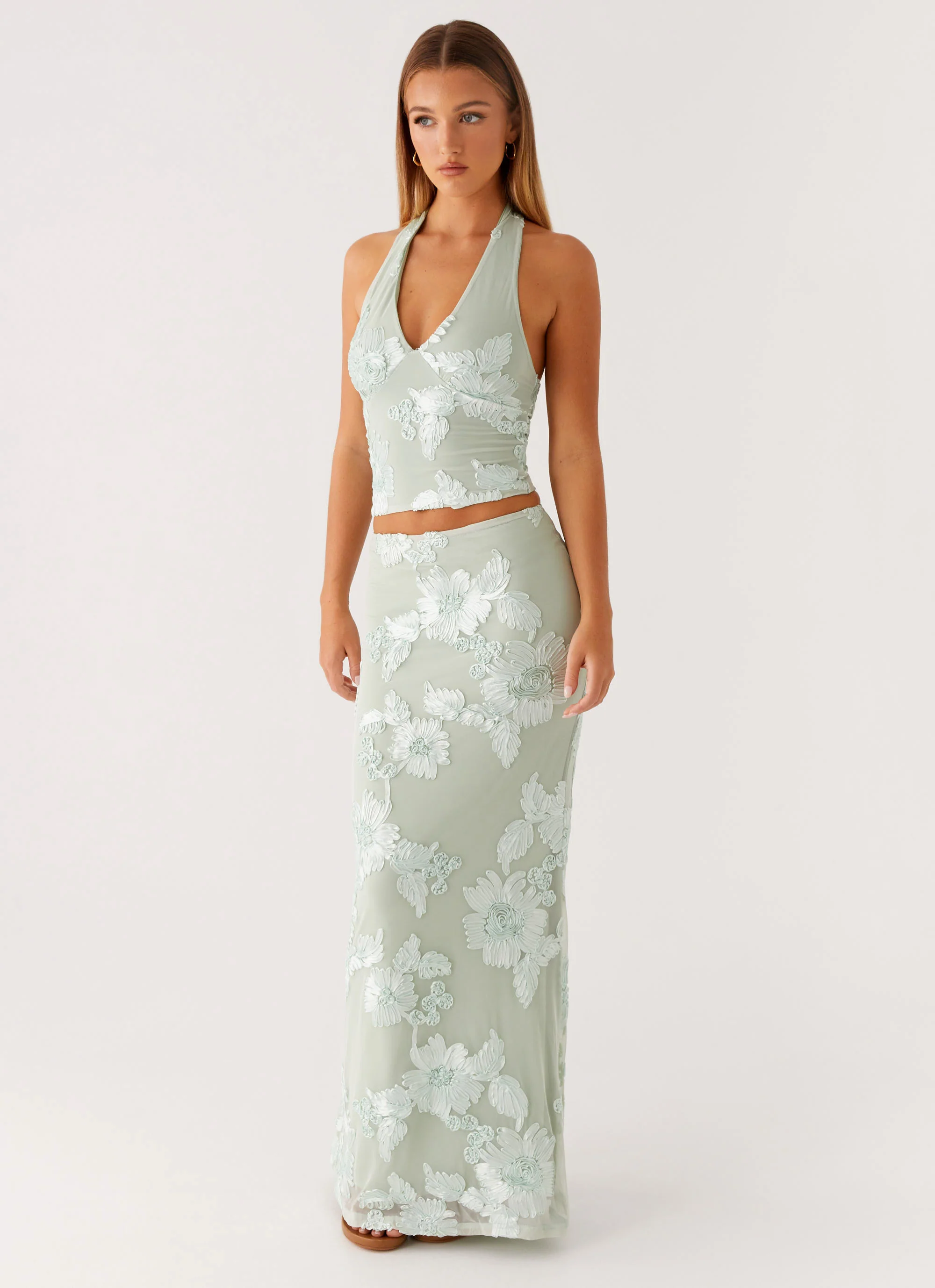 Radiate Halterneck Top - Sage - Image 5