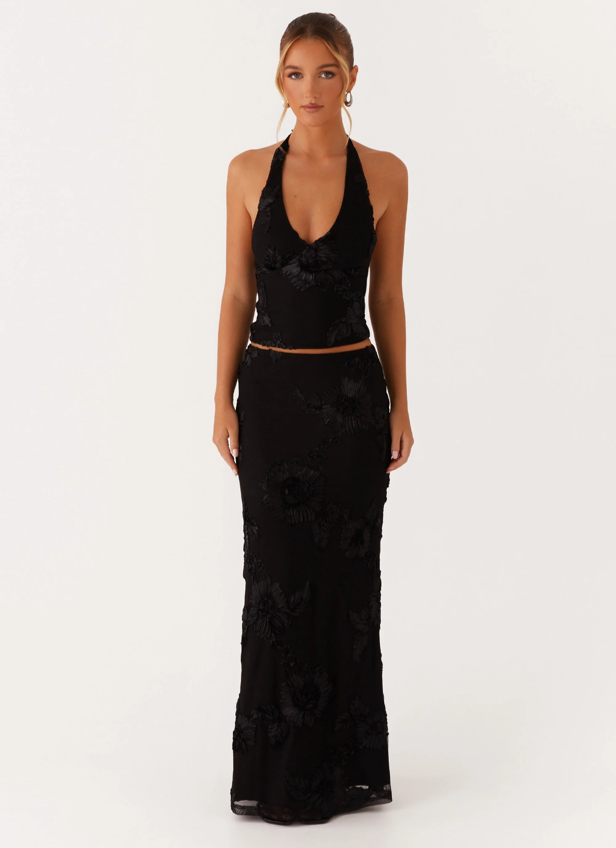 Radiate Maxi Skirt - Black - Image 2