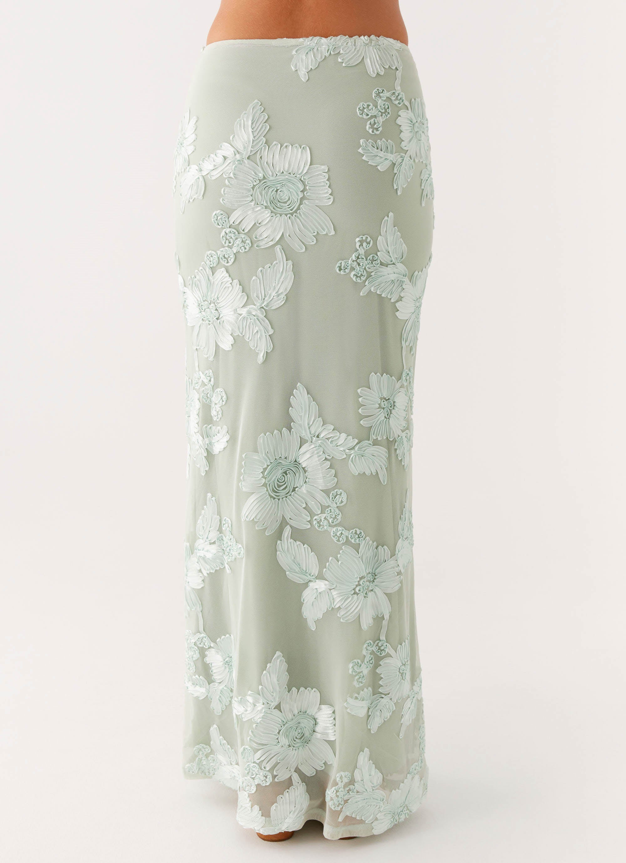 Radiate Maxi Skirt - Sage - Image 3