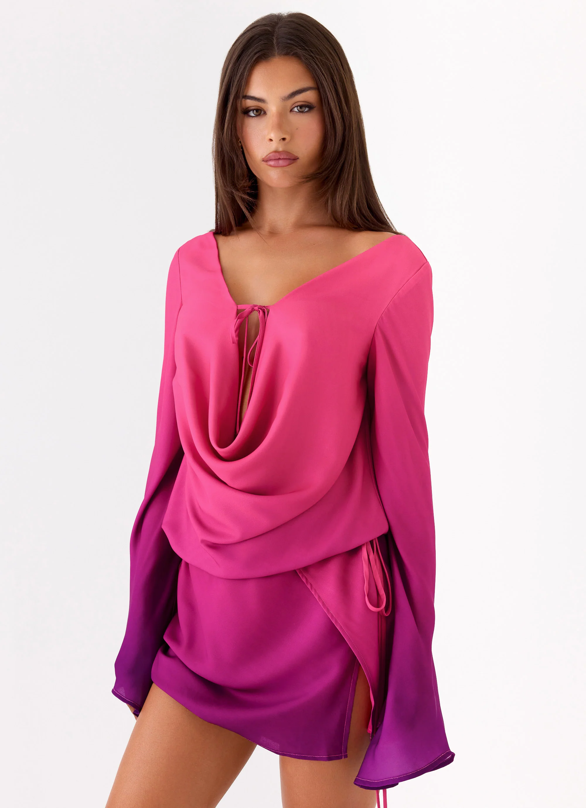 Rafaella Mini Dress - Fuchsia Violet Ombre - Image 6