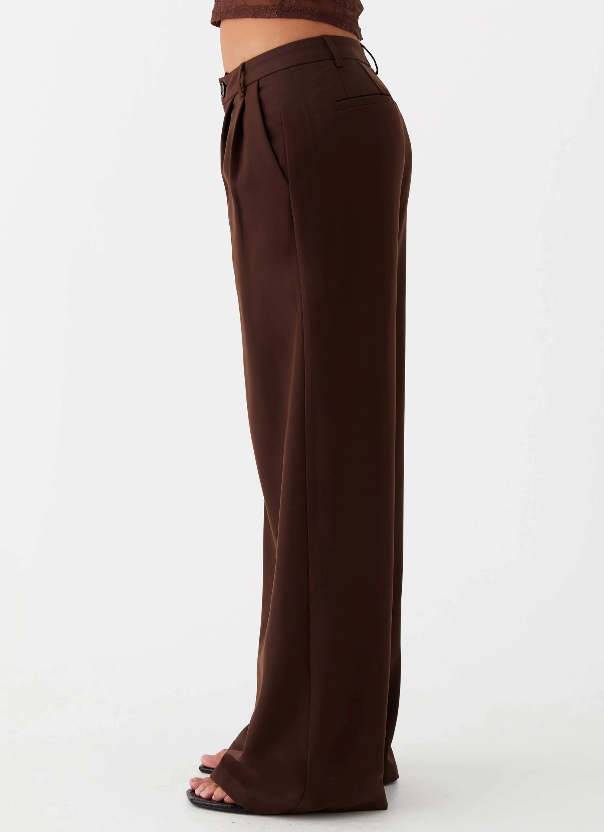 Ravenscroft Suit Pants - Dark Chocolate - Image 3