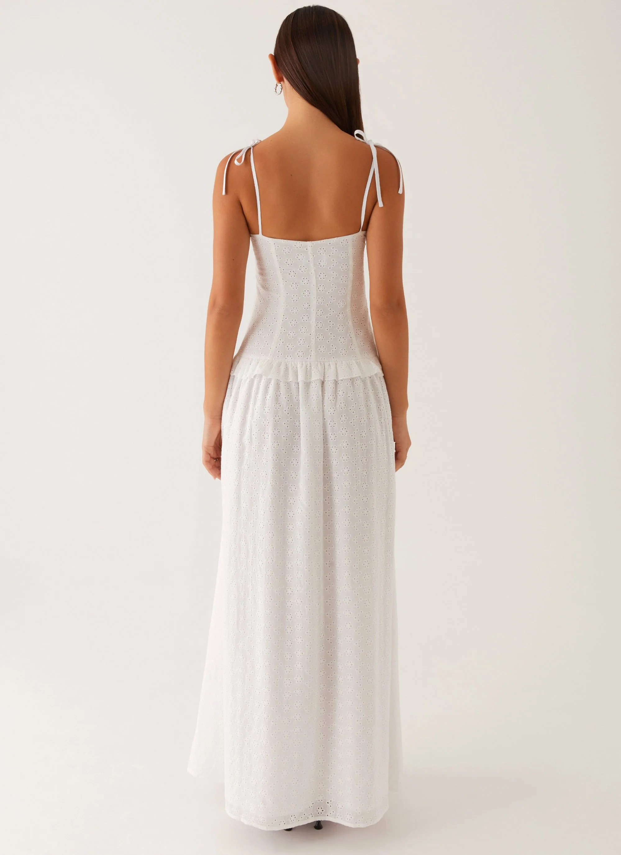 Reveria Twist Maxi Dress - Ivory - Image 4