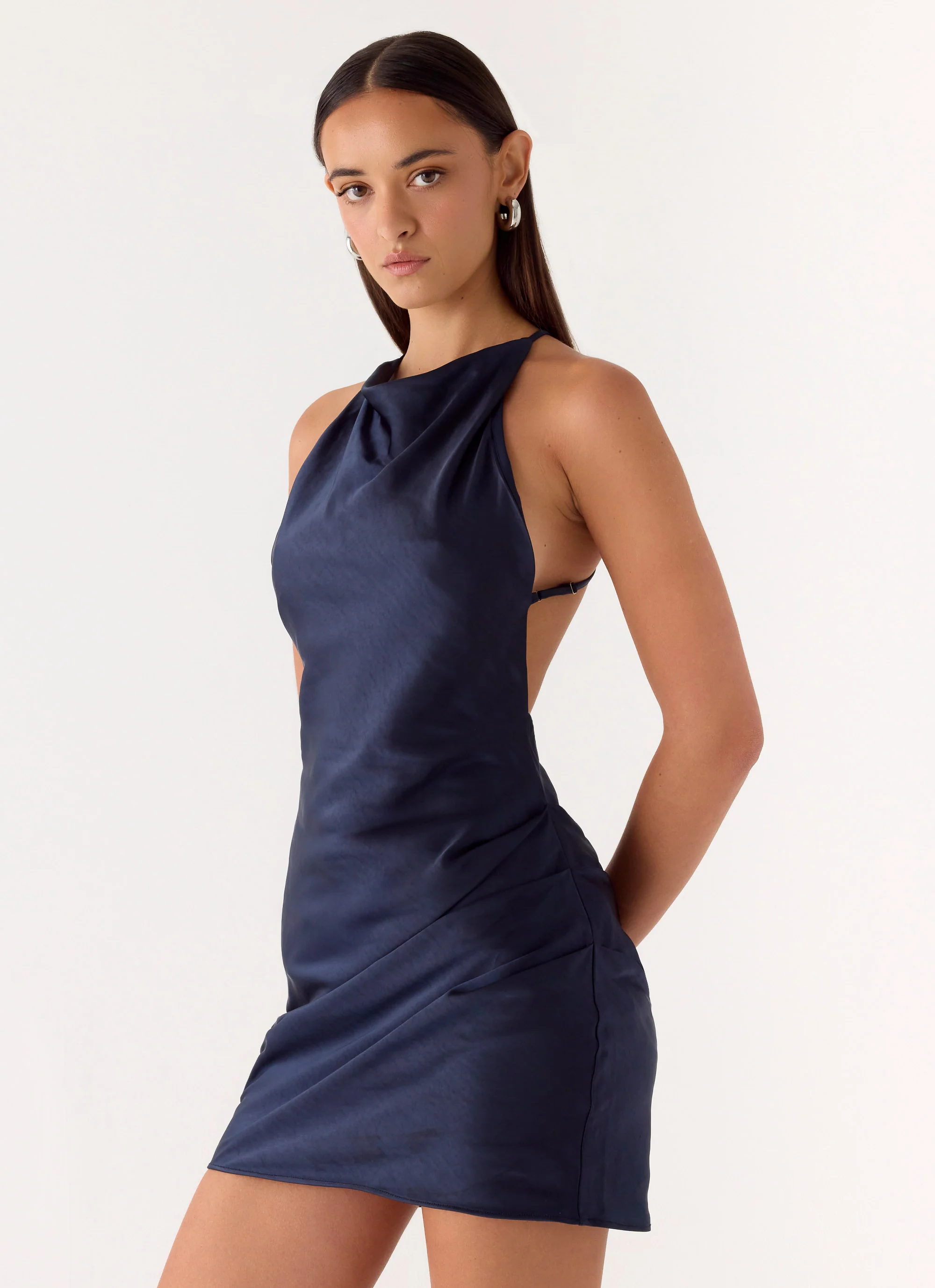 Rhia Mini Dress - Navy - Image 4