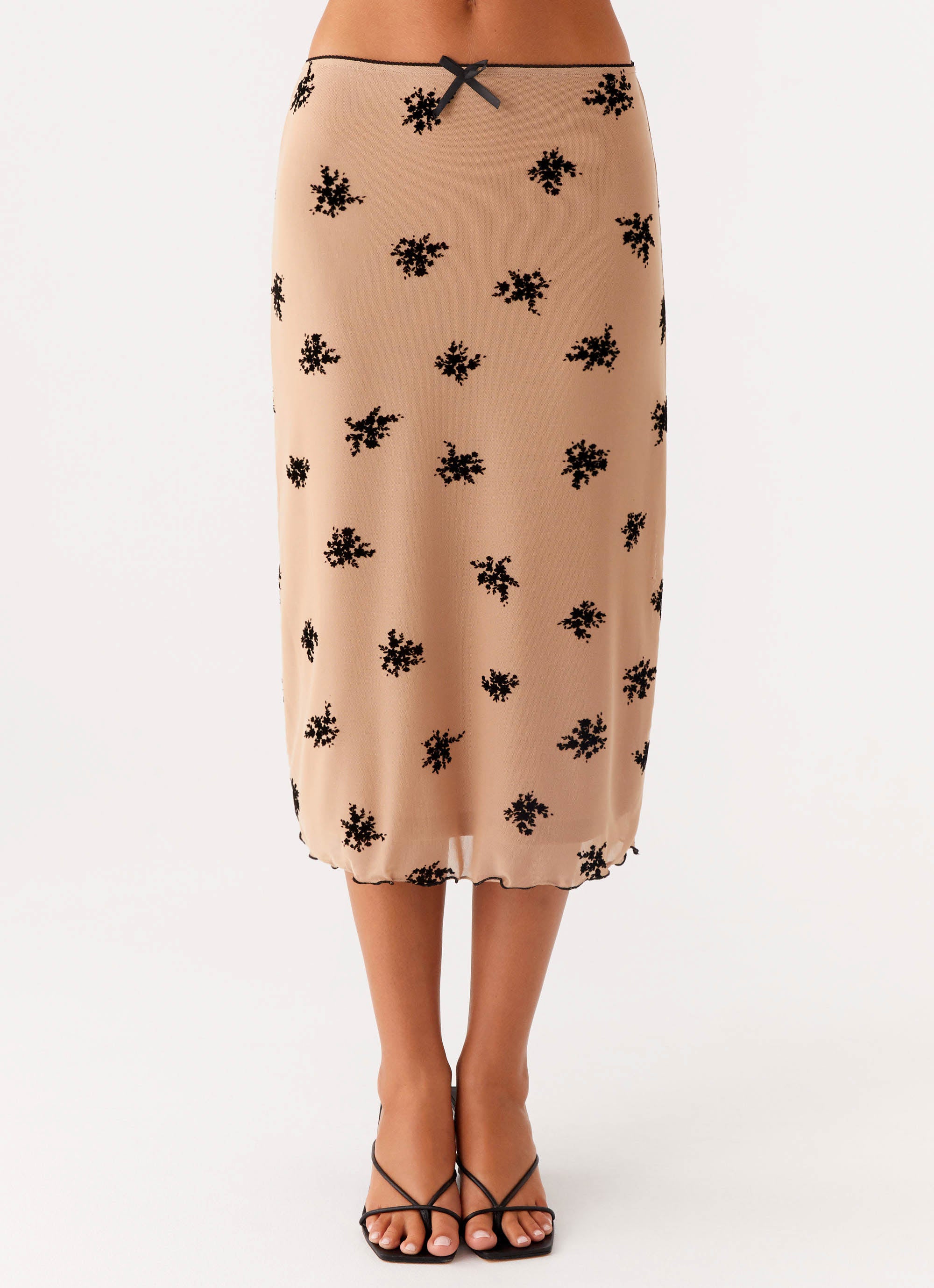 Rocca Midi Skirt - Nude - Image 2
