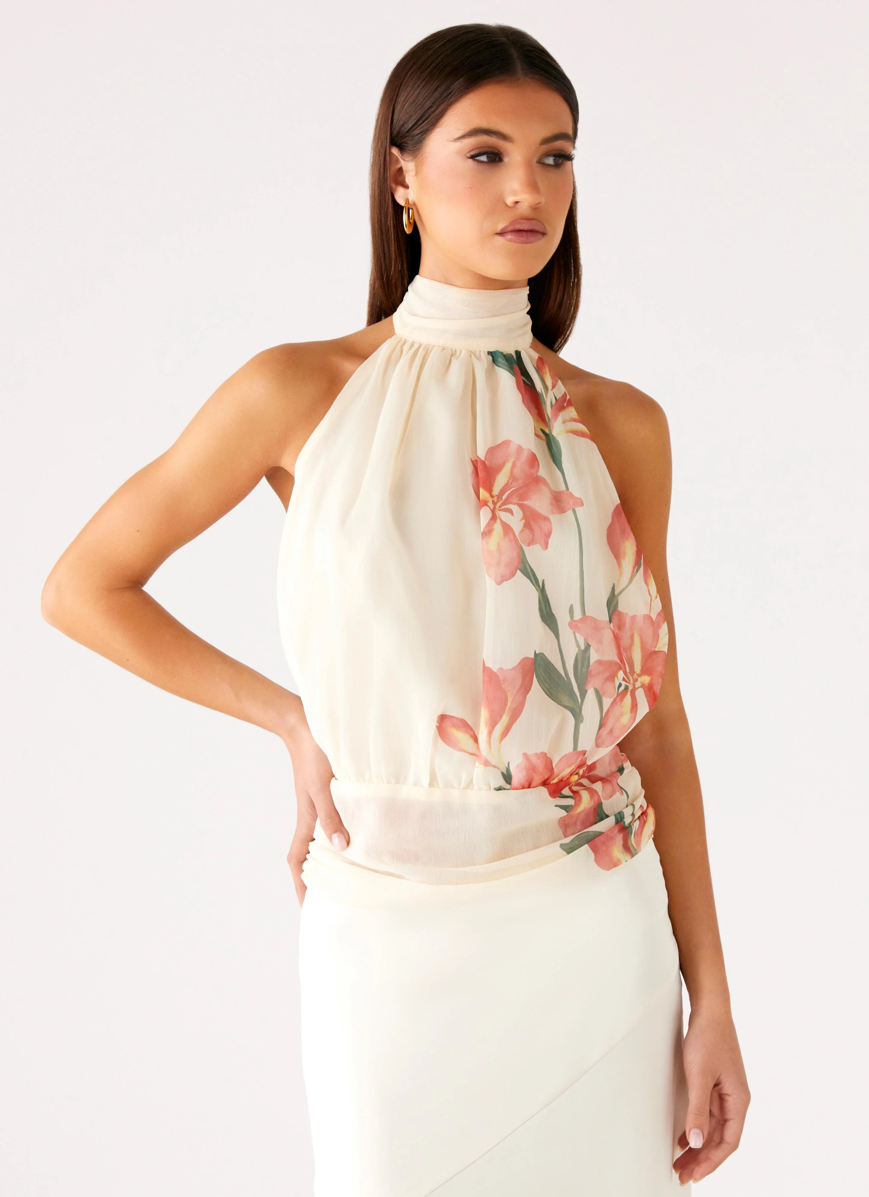 Romelia Halter Top - Siena Floral - Image 8