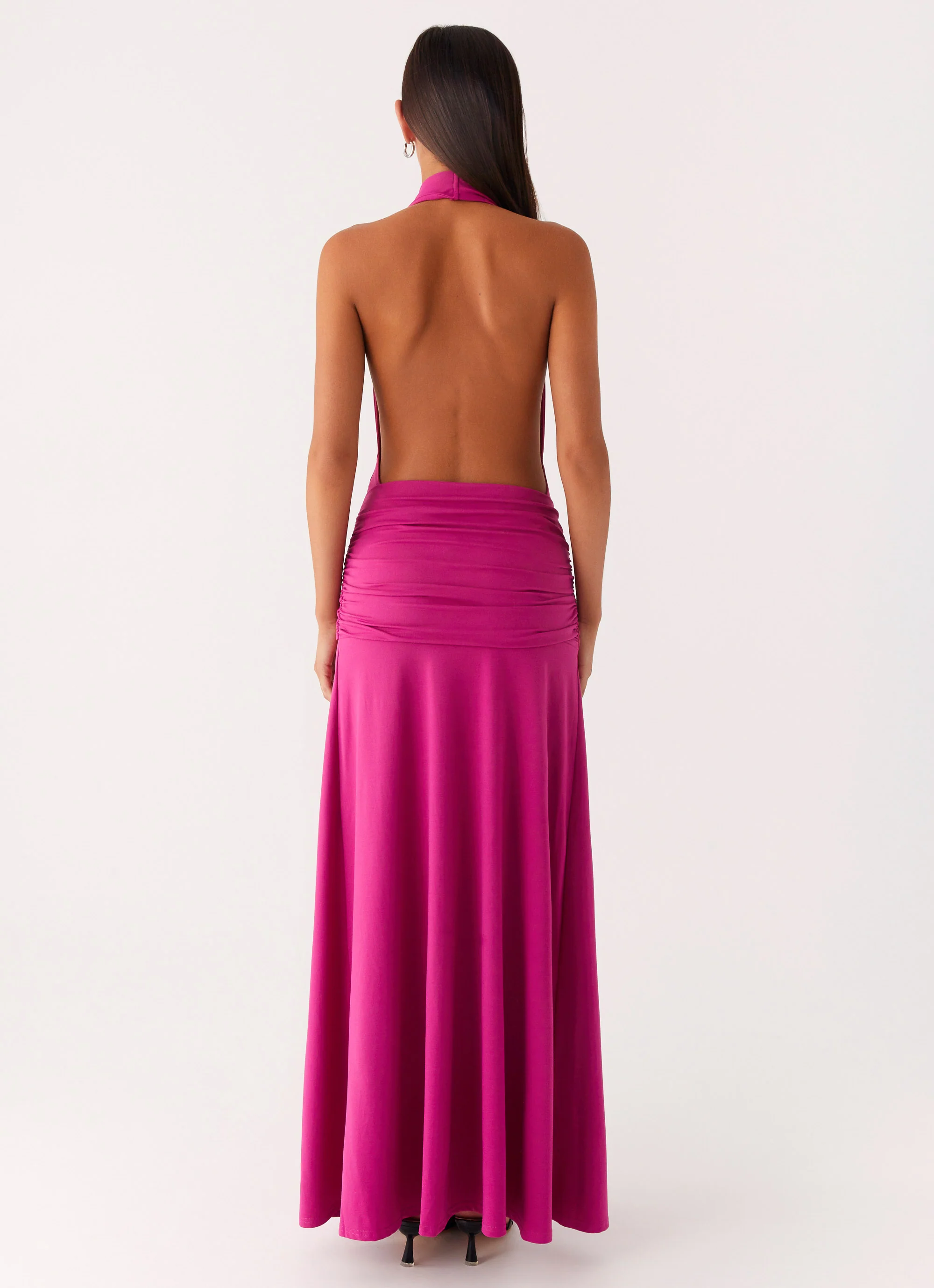Rowan Ray Cowl Maxi Dress - Fuchsia - Image 5