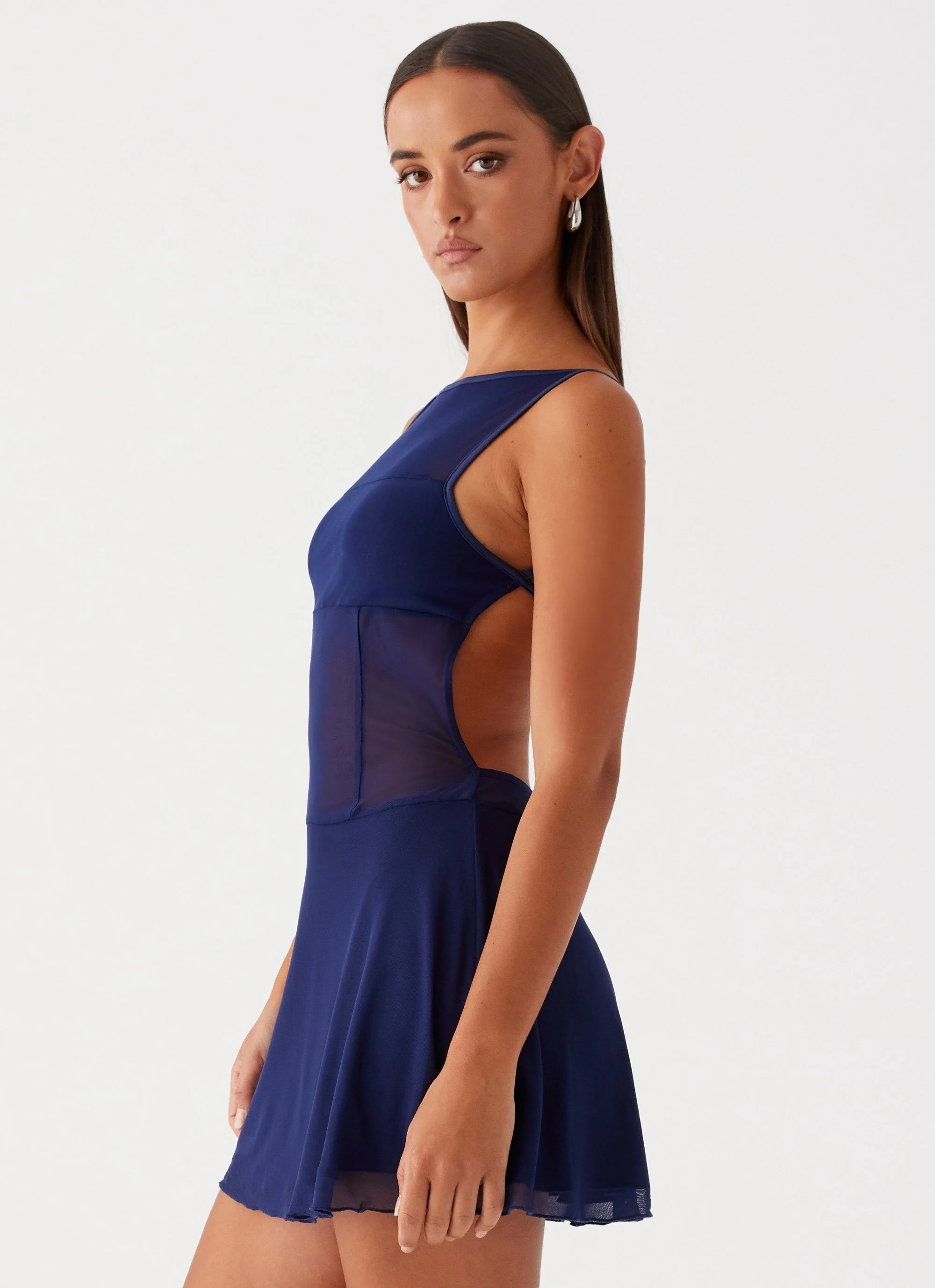 Roxanne Mini Dress - Navy - Image 3