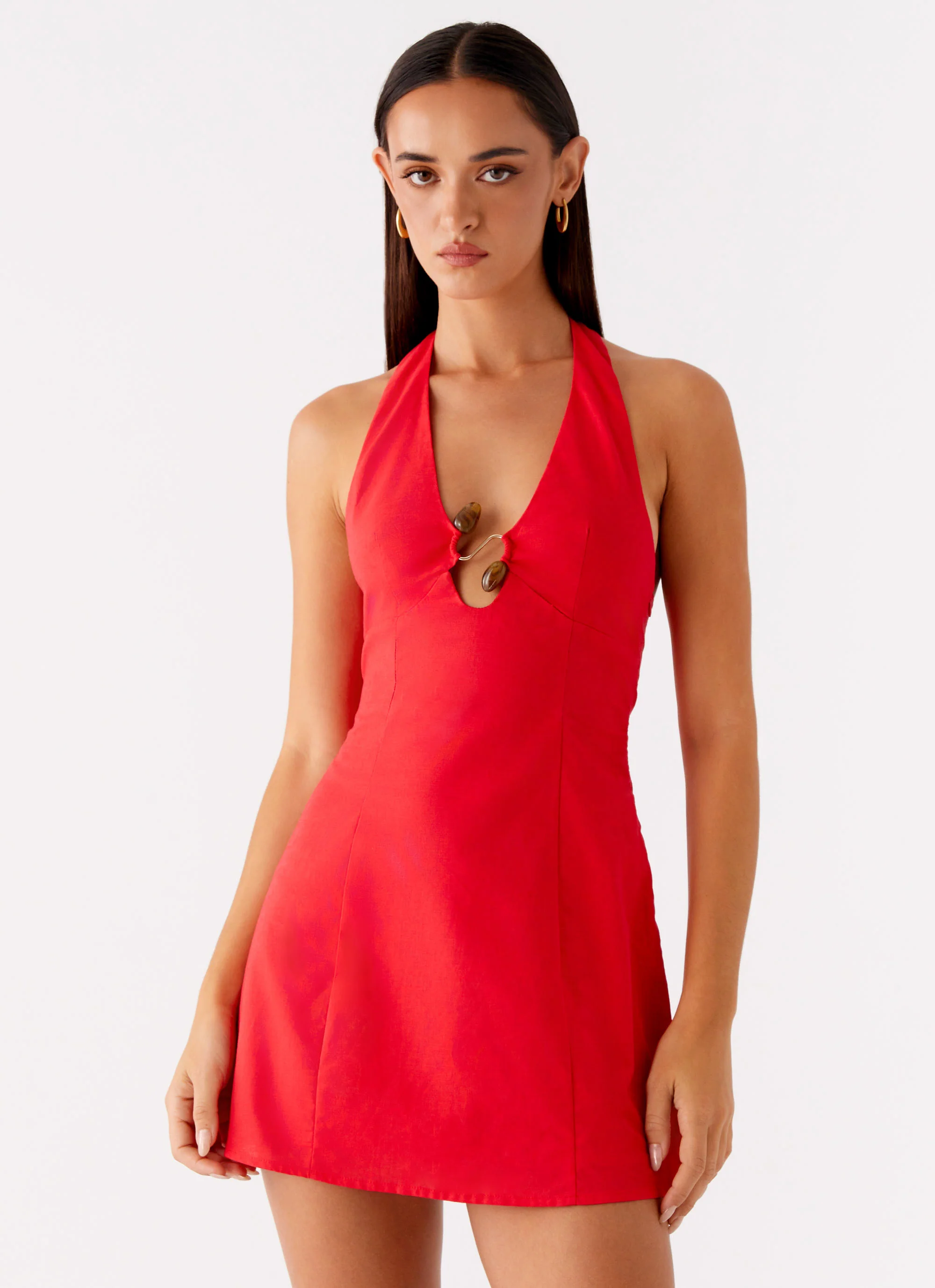 Roxe Mini Dress - Red - Image 5