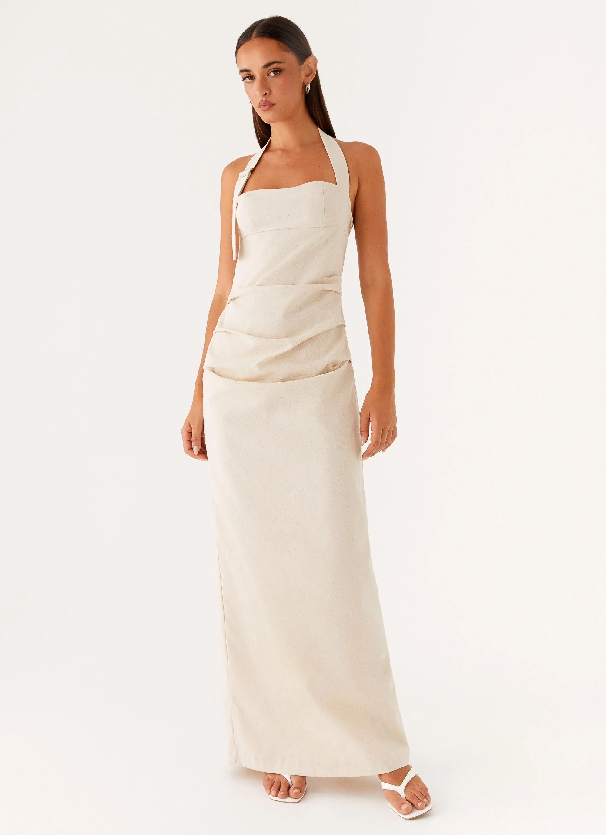 Rumour Has It Maxi Dress - Oatmeal - Image 5