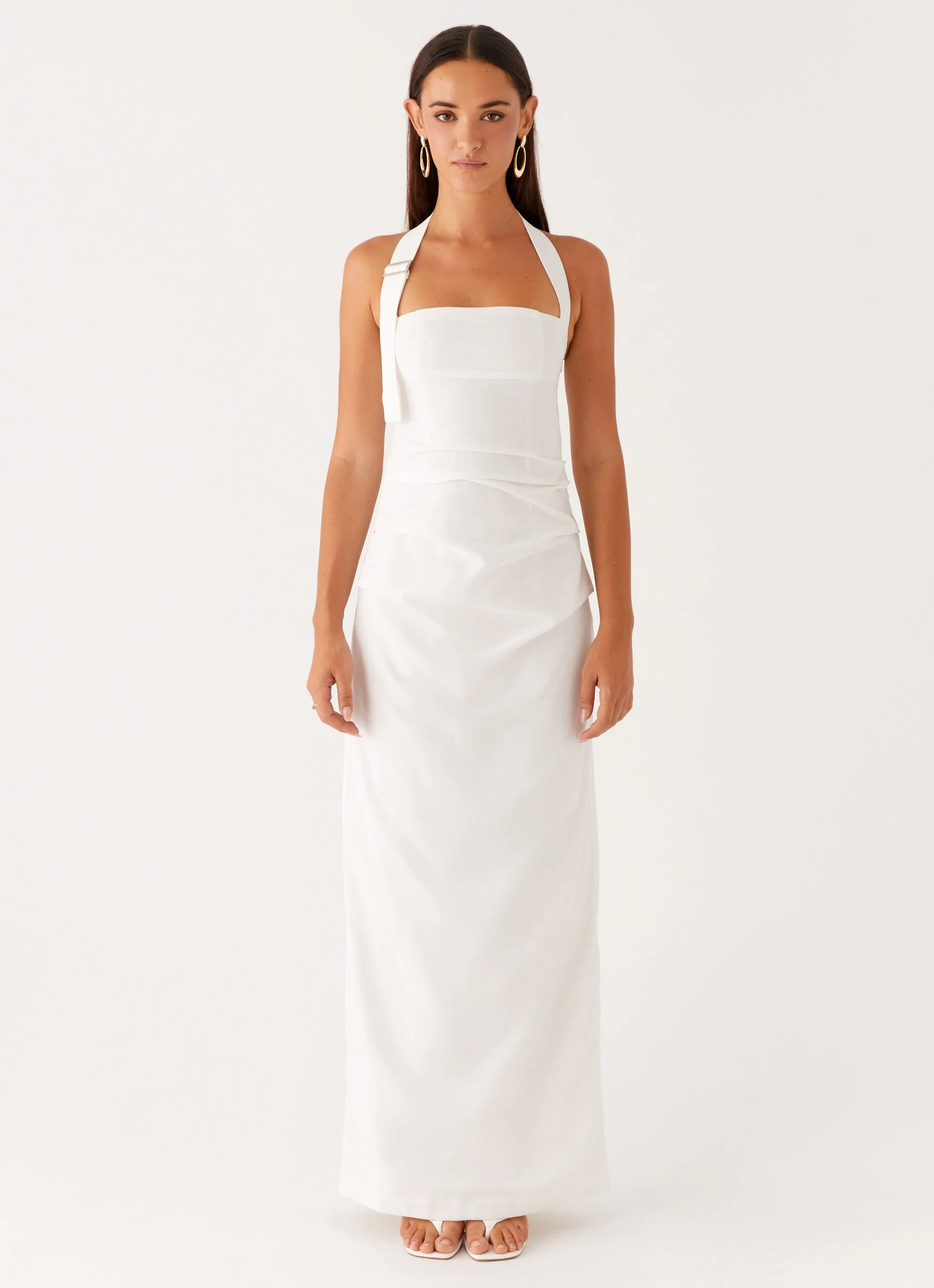 Rumour Has it Maxi Dress - White - Image 2