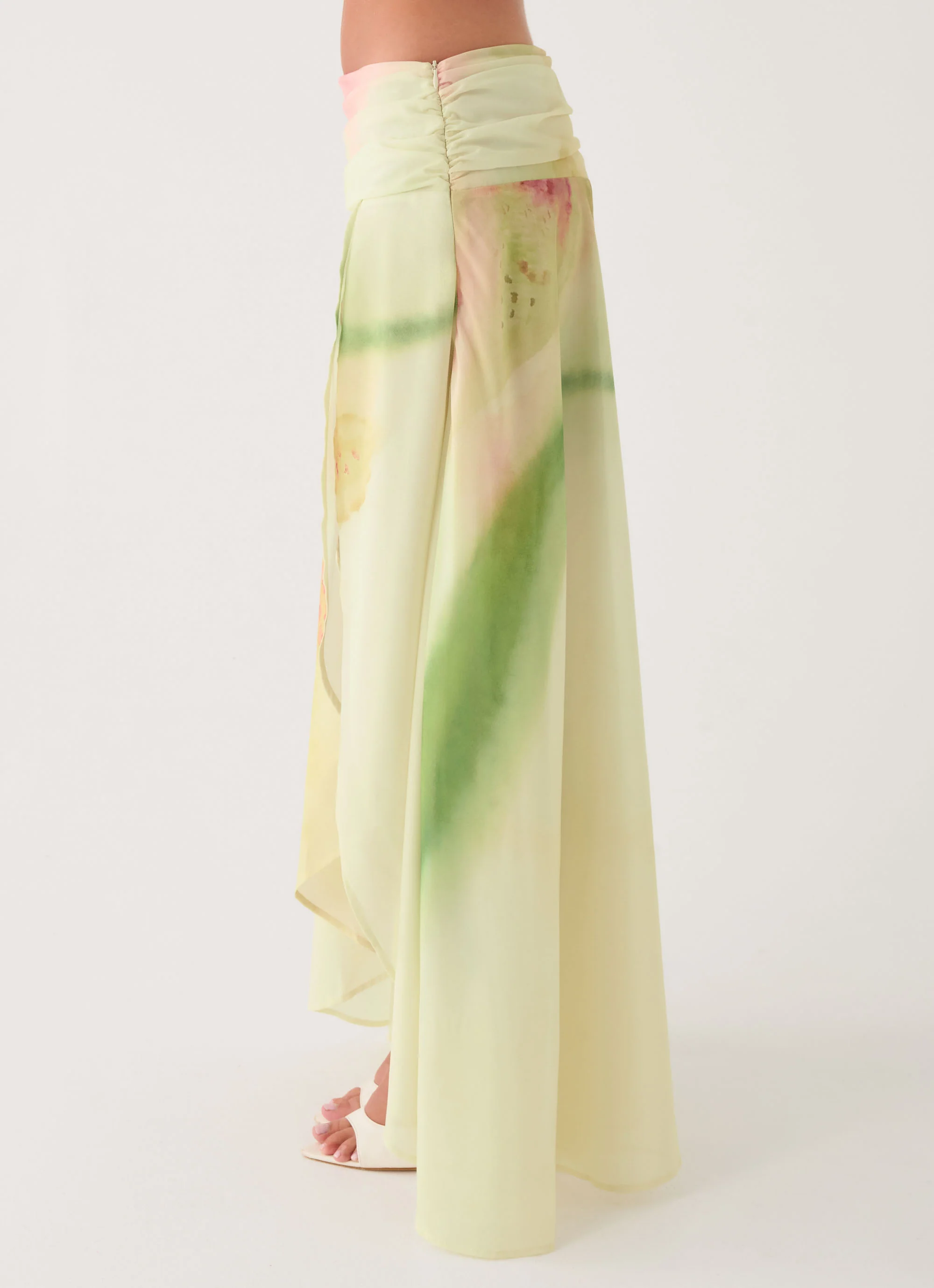 Sadona Asymmetric Maxi Skirt - Soft Lily - Image 2