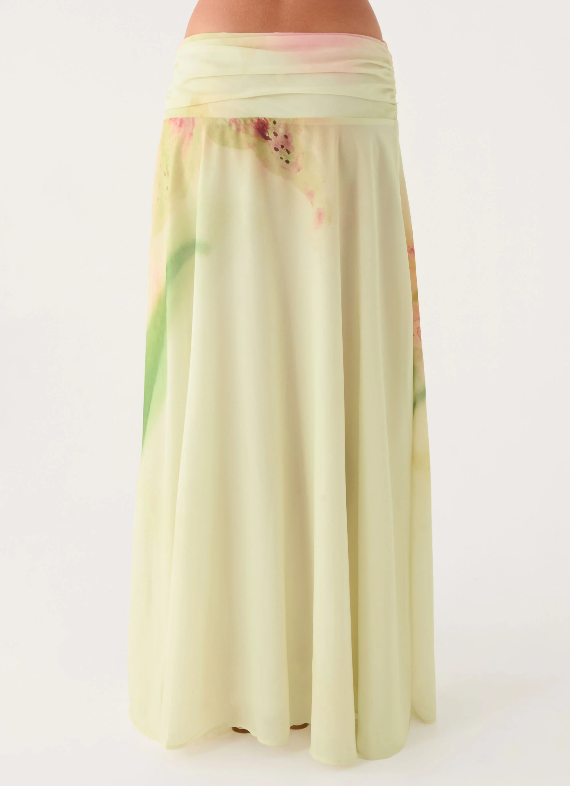 Sadona Asymmetric Maxi Skirt - Soft Lily - Image 3