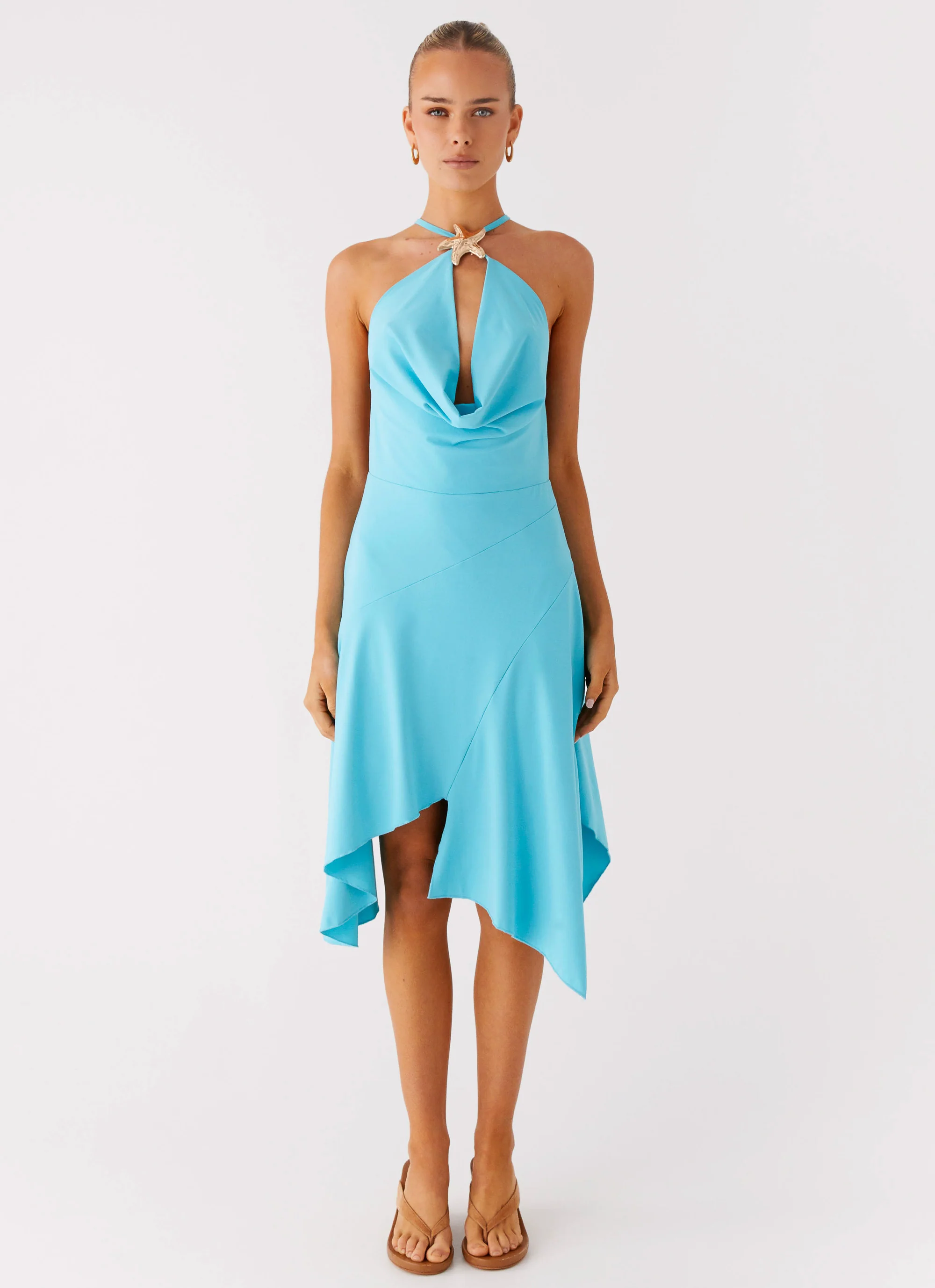 Salt Kiss Midi Dress - Turquoise - Image 2
