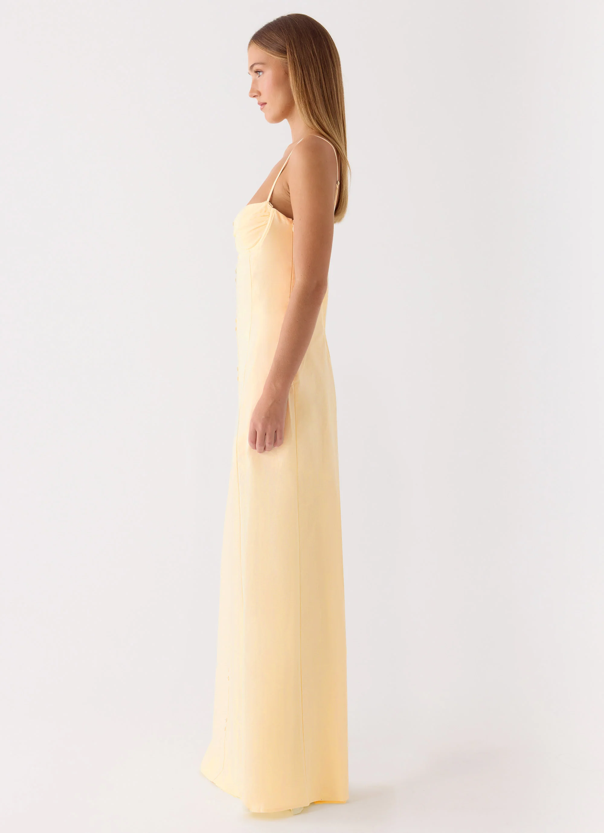 Samah Maxi Dress - Lemon - Image 3