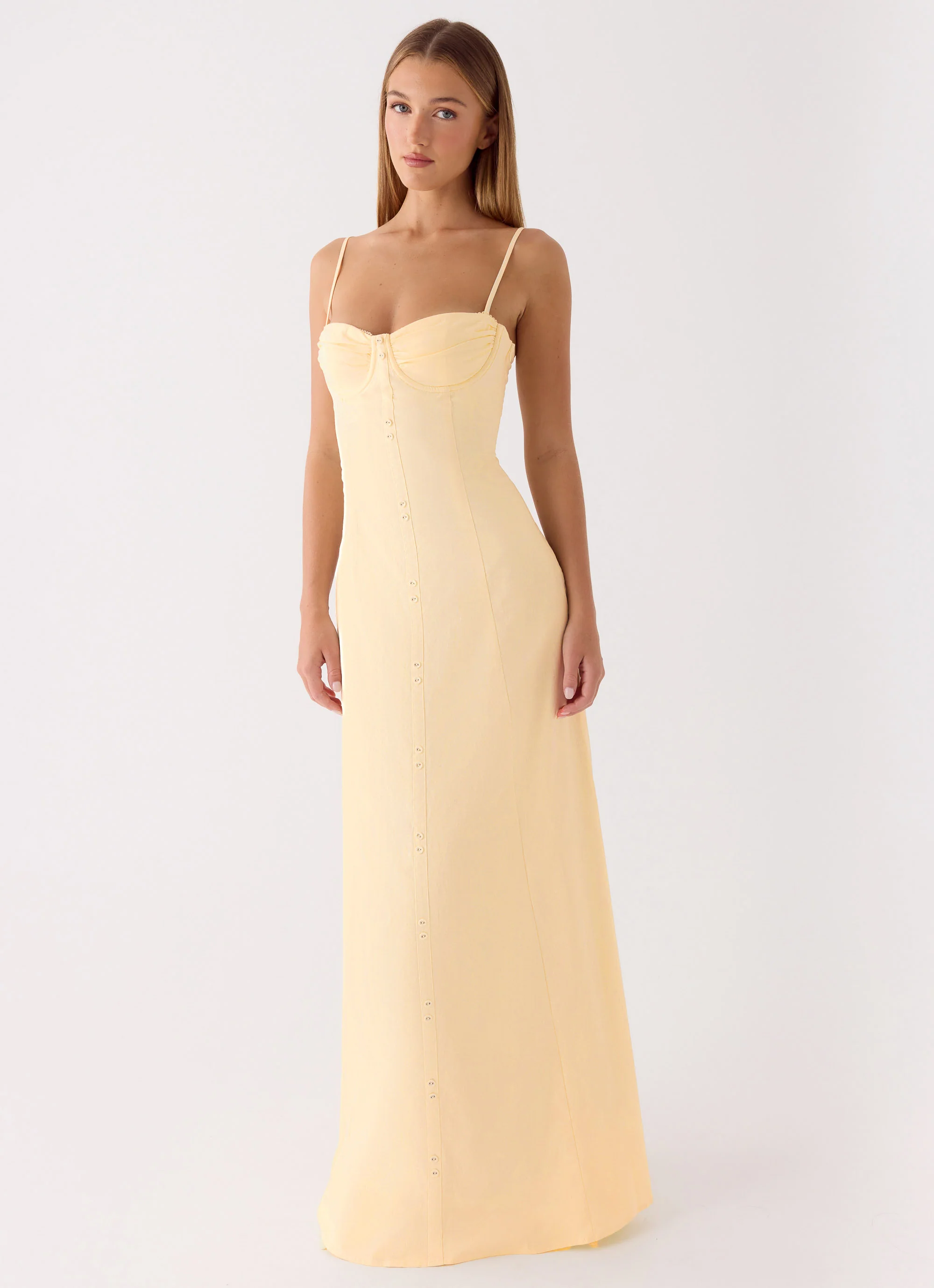 Samah Maxi Dress - Lemon - Image 5