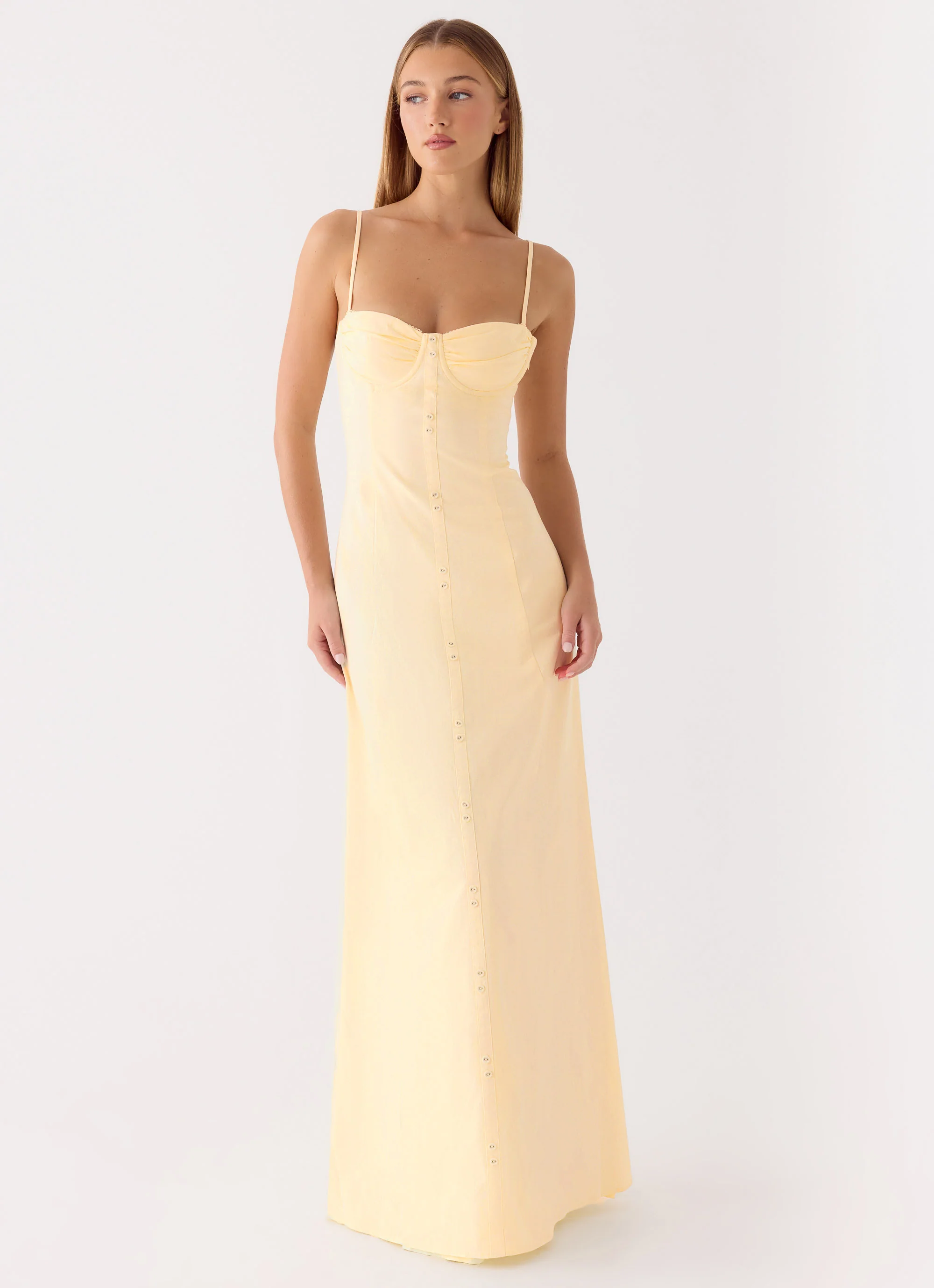 Samah Maxi Dress - Lemon - Image 7