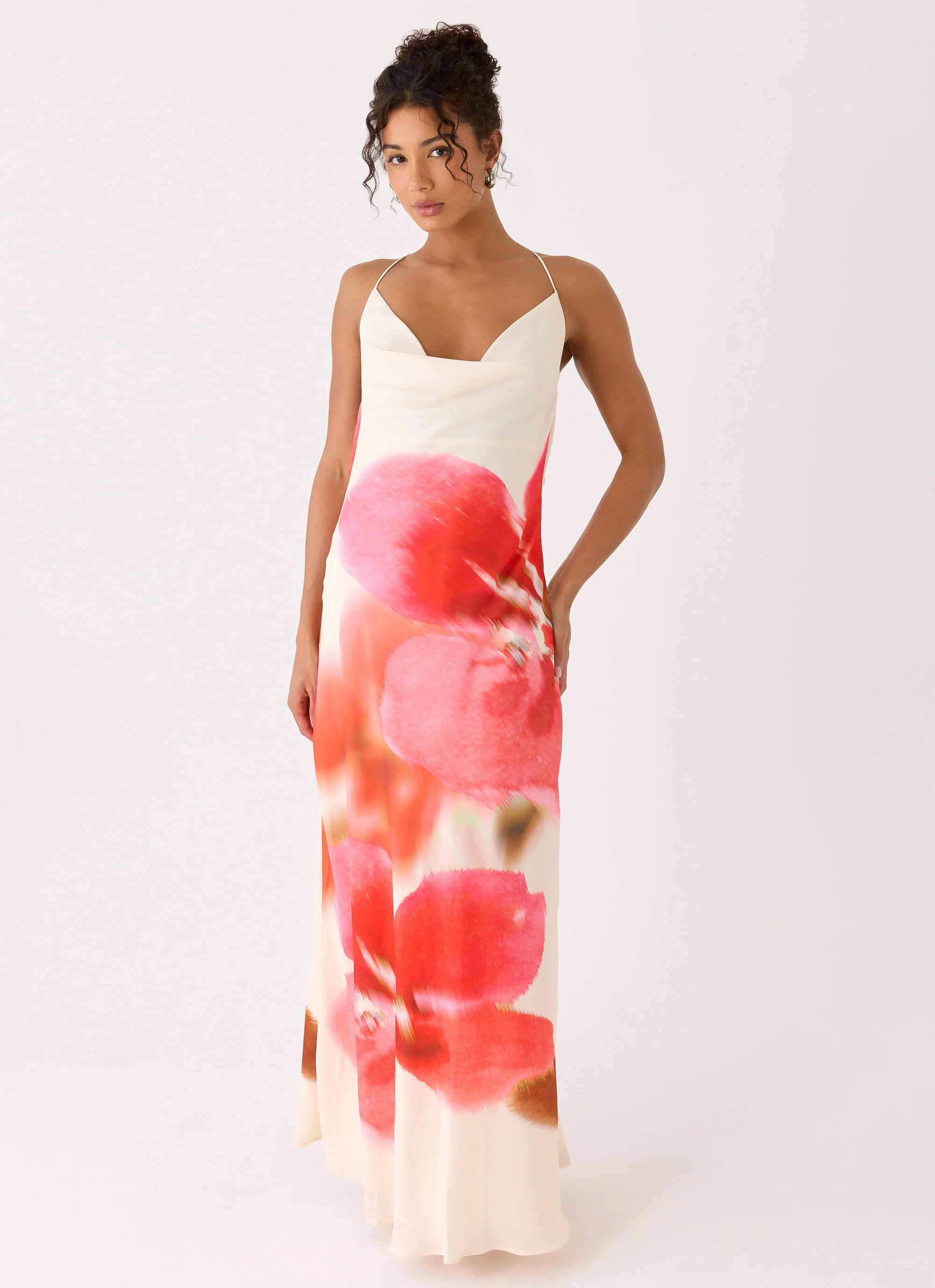 Samya Cowl Maxi Dress - Porcelain Rose - Image 5