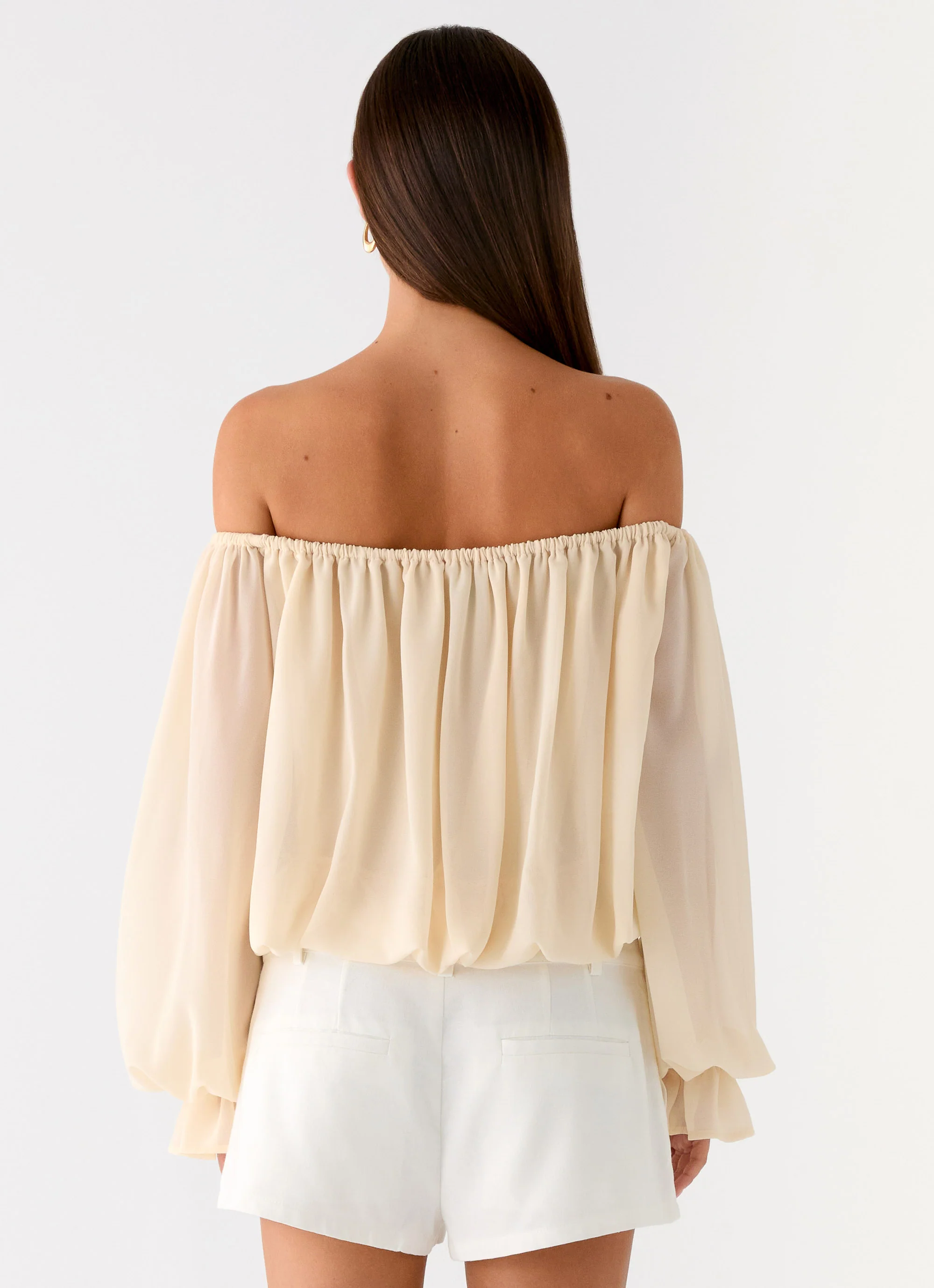 Sandali Off Shoulder Top - Cream - Image 3