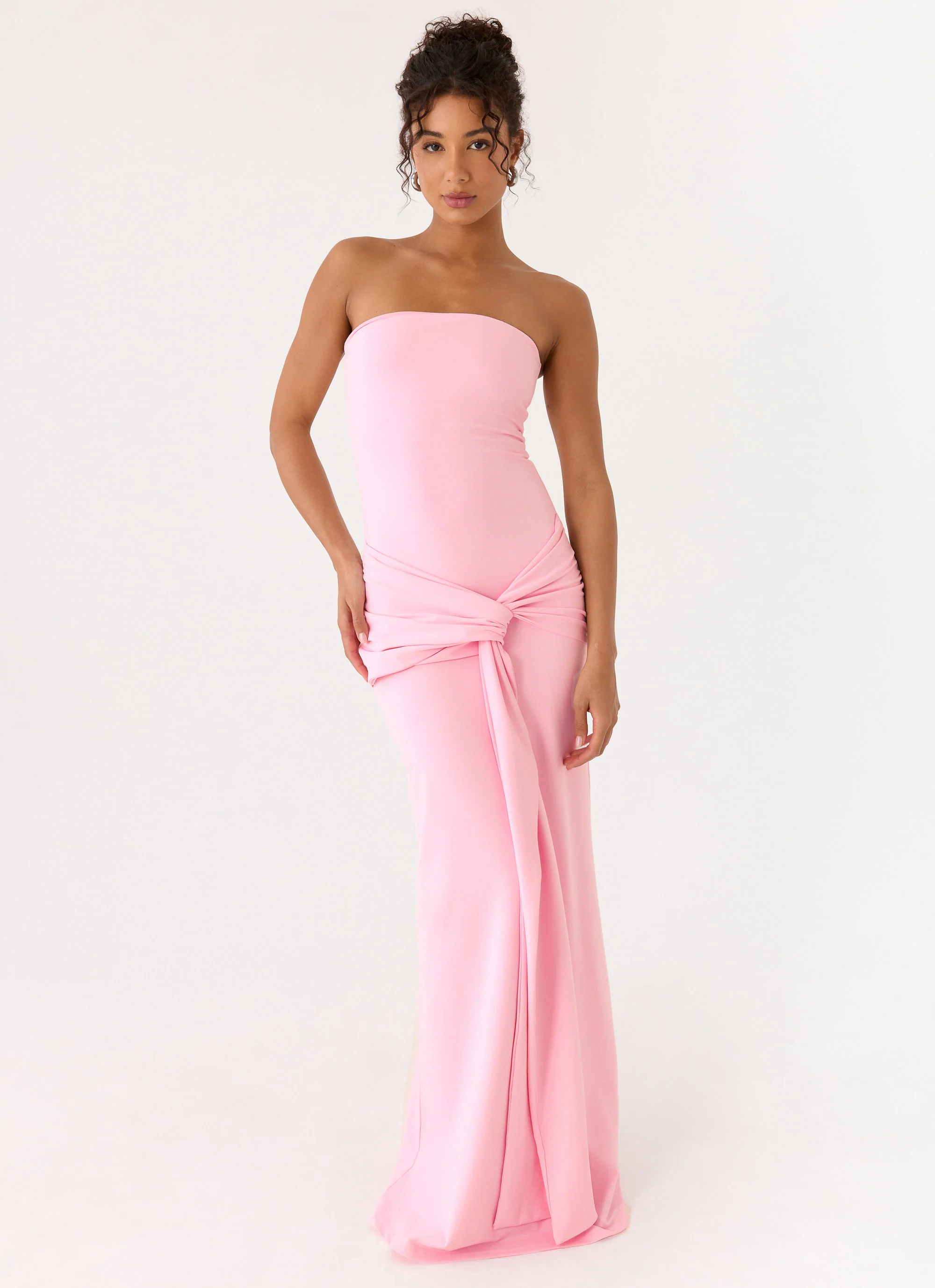 Sandrine Strapless Maxi Dress - Pink - Image 7