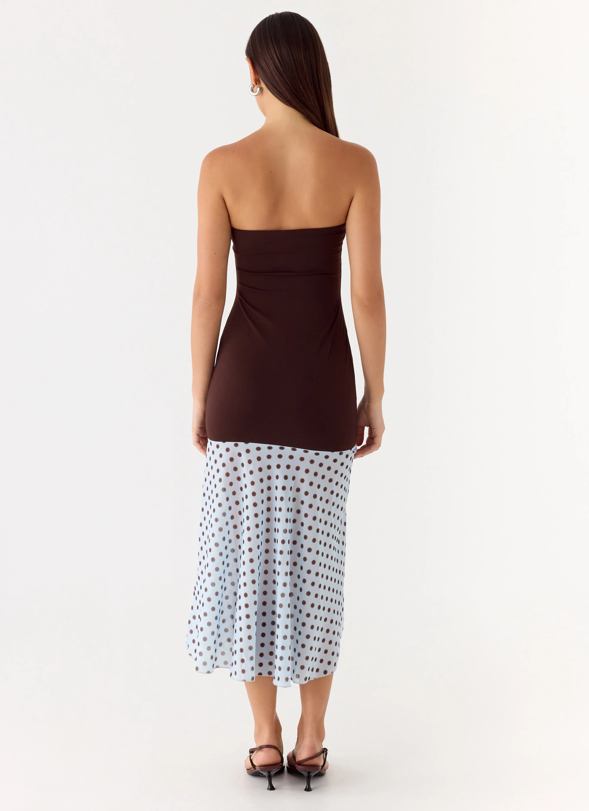 Schell Midi Dress - Chocolate Dot - Image 6