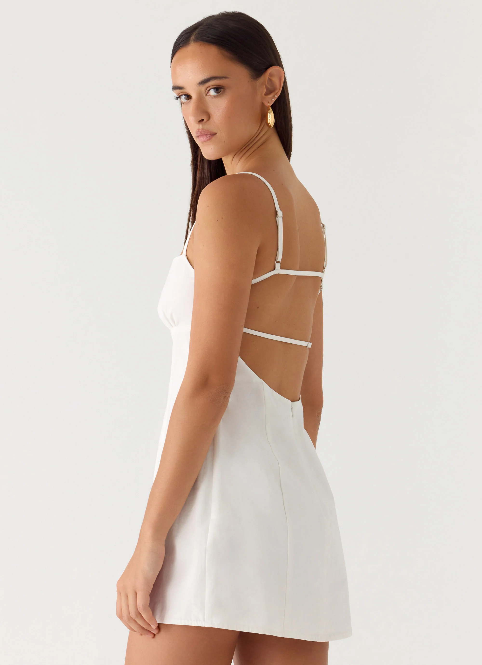 Second Sun Mini Dress - White - Image 6
