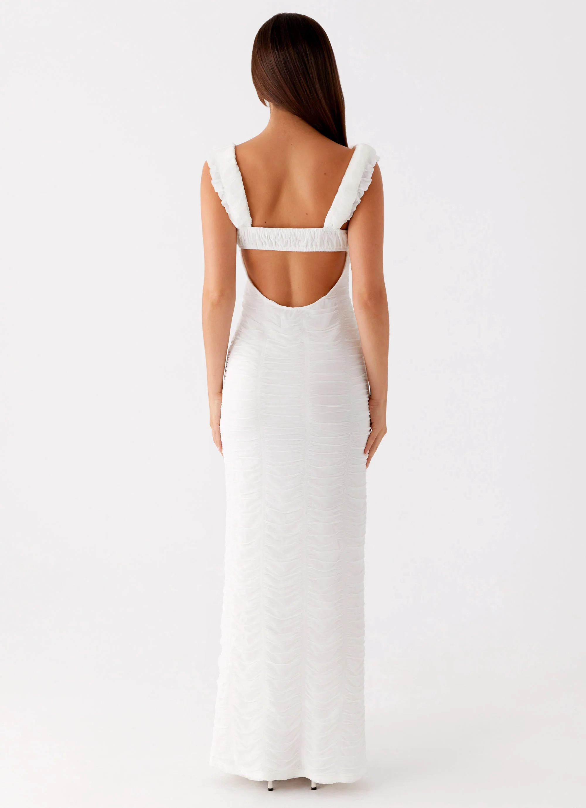 Senses Midi Dress - White - Image 4