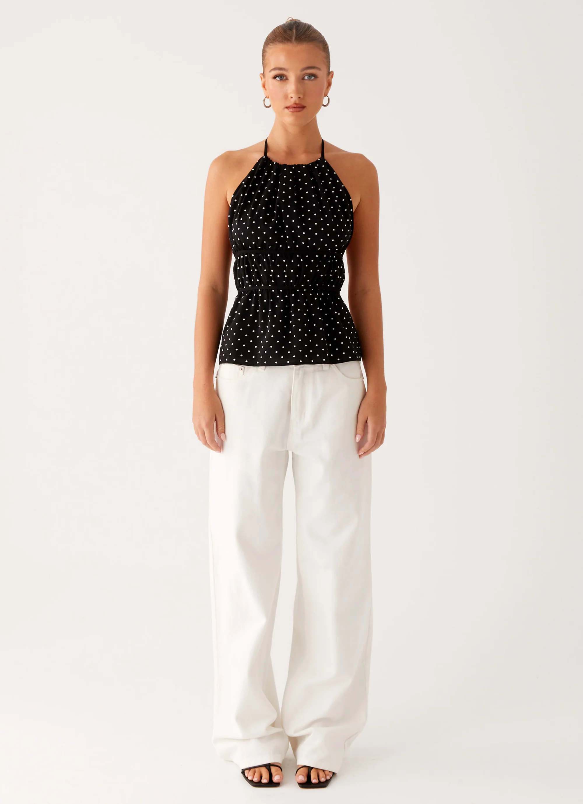 Sergio Halter Top - Black Polka Dot - Image 2