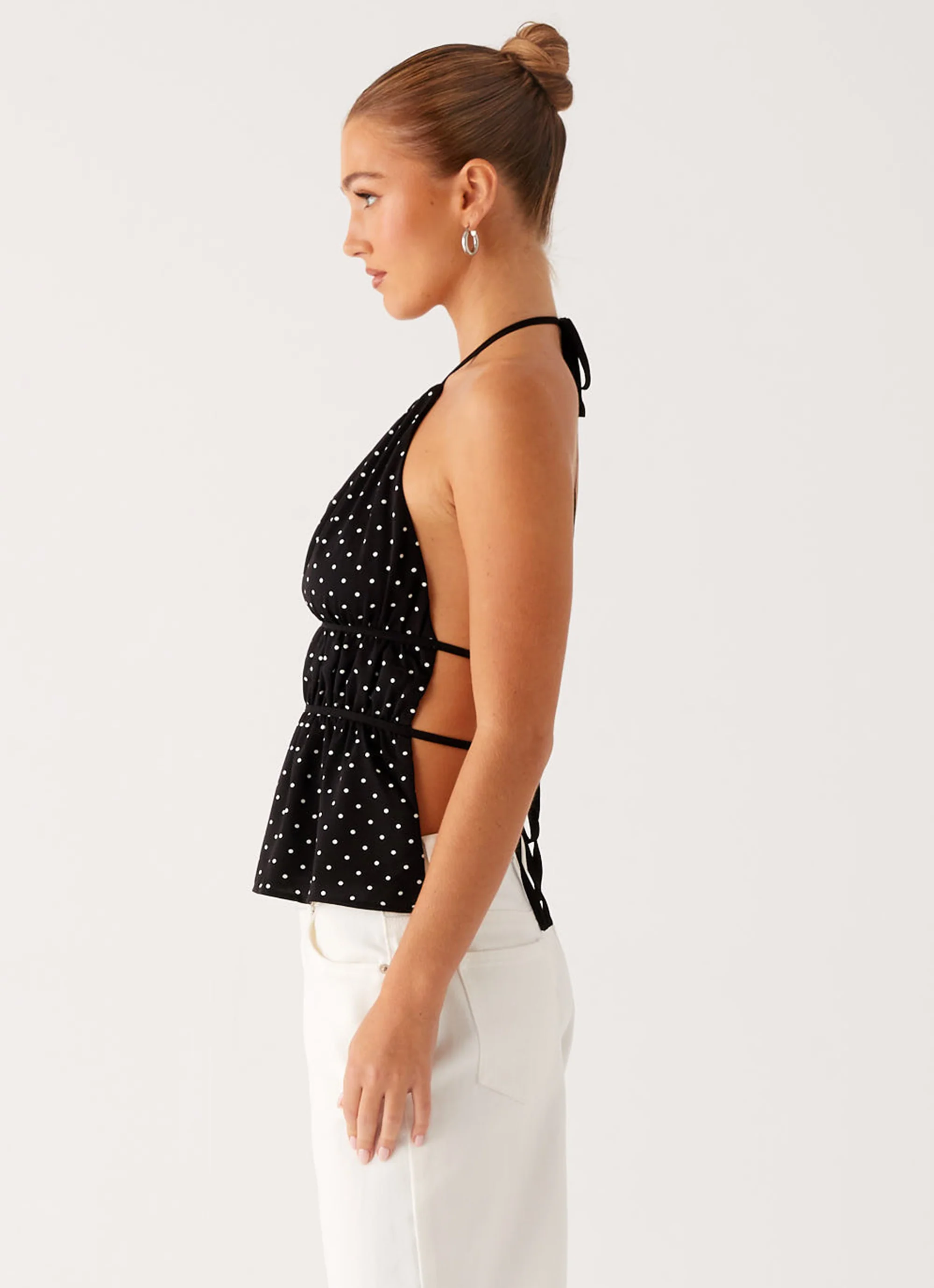 Sergio Halter Top - Black Polka Dot - Image 3