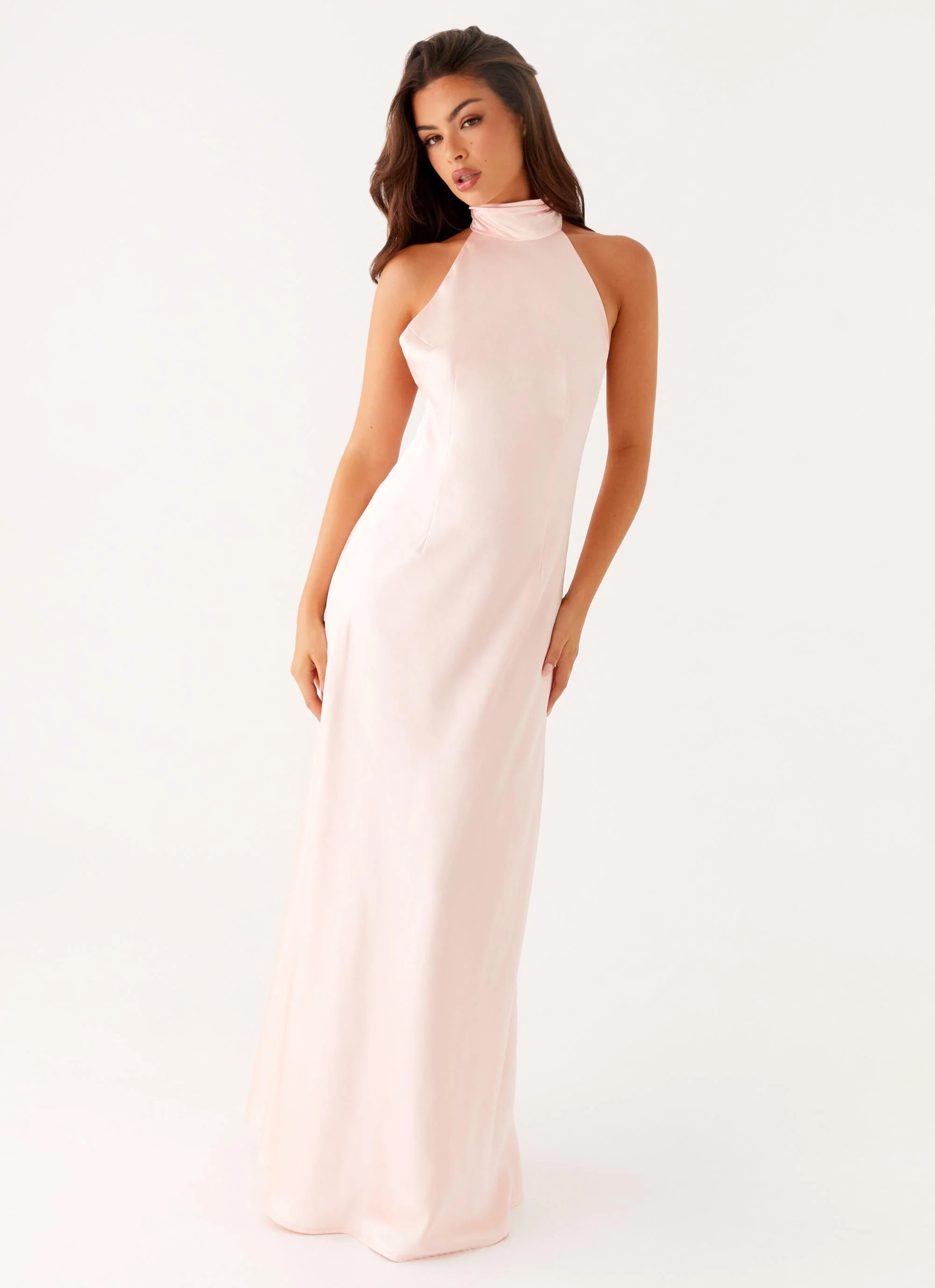 Siani Backless Maxi Dress - Pink - Image 3