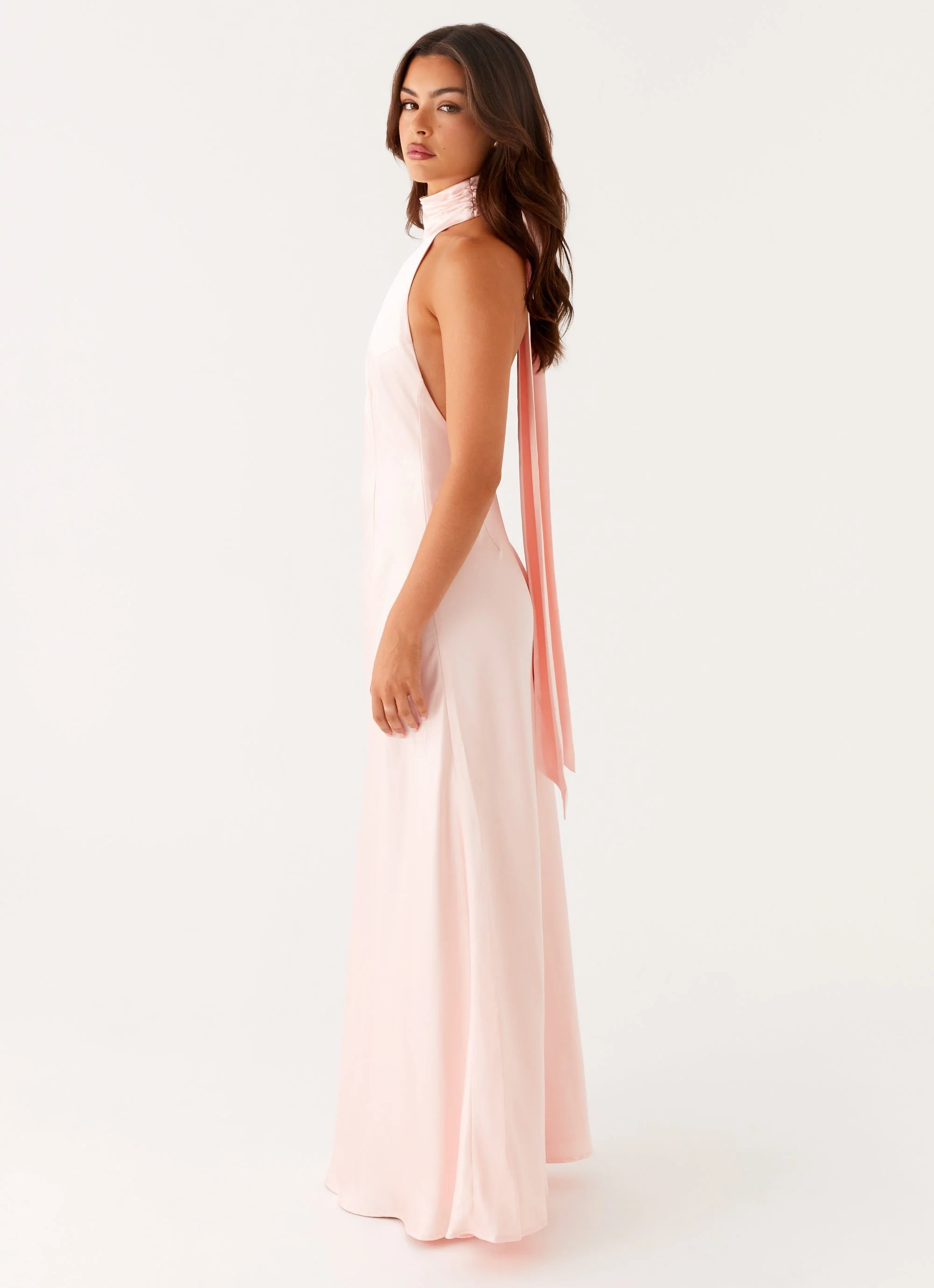 Siani Backless Maxi Dress - Pink - Image 4