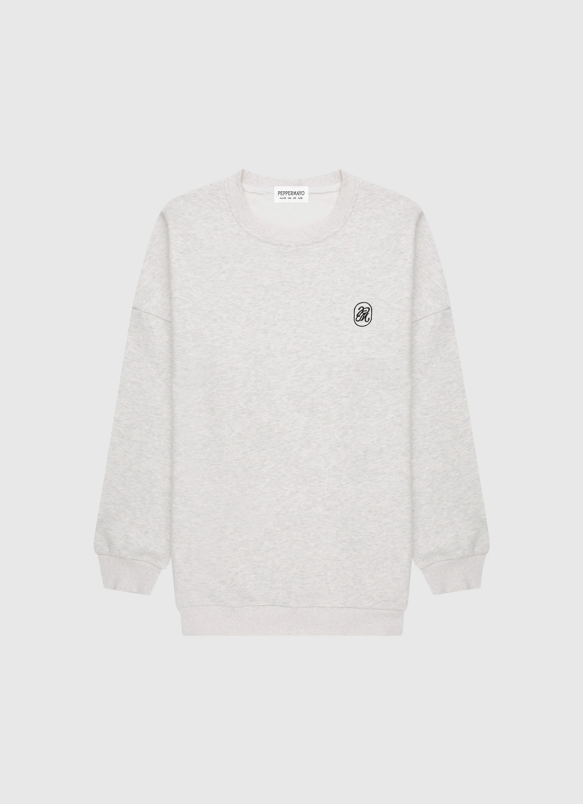 Signature Oversized Sweatshirt - Grey - Image 9