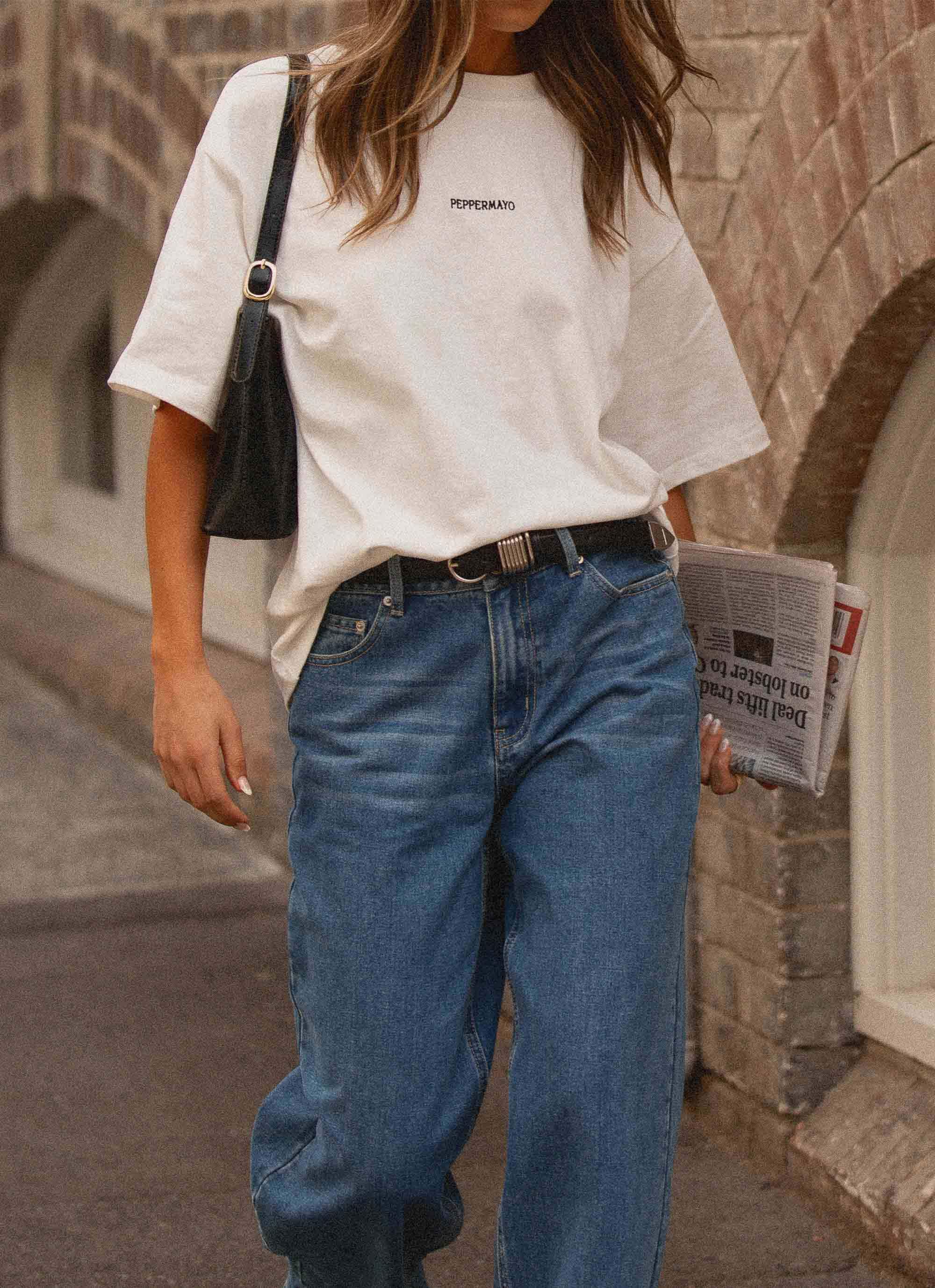 Signature Oversized Tee - White - Image 8
