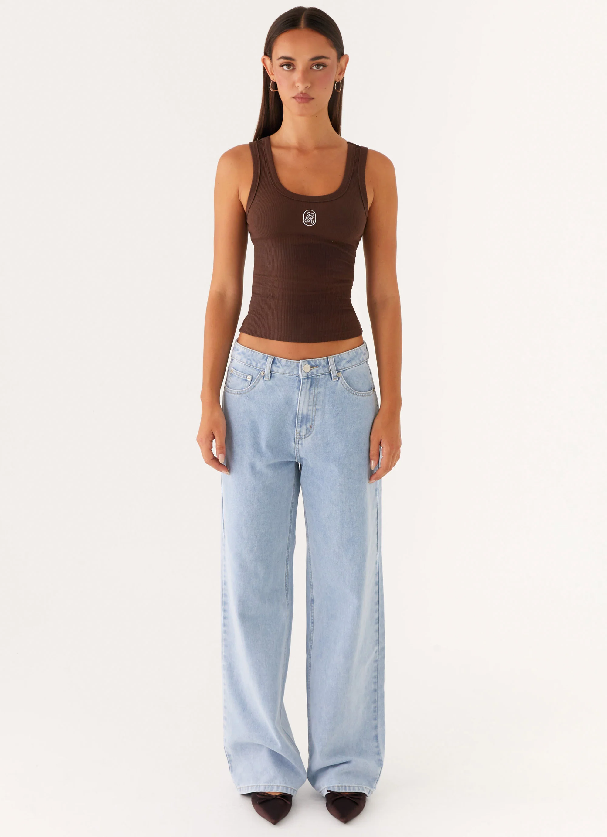 Signature Tank Top - Chocolate - Image 2
