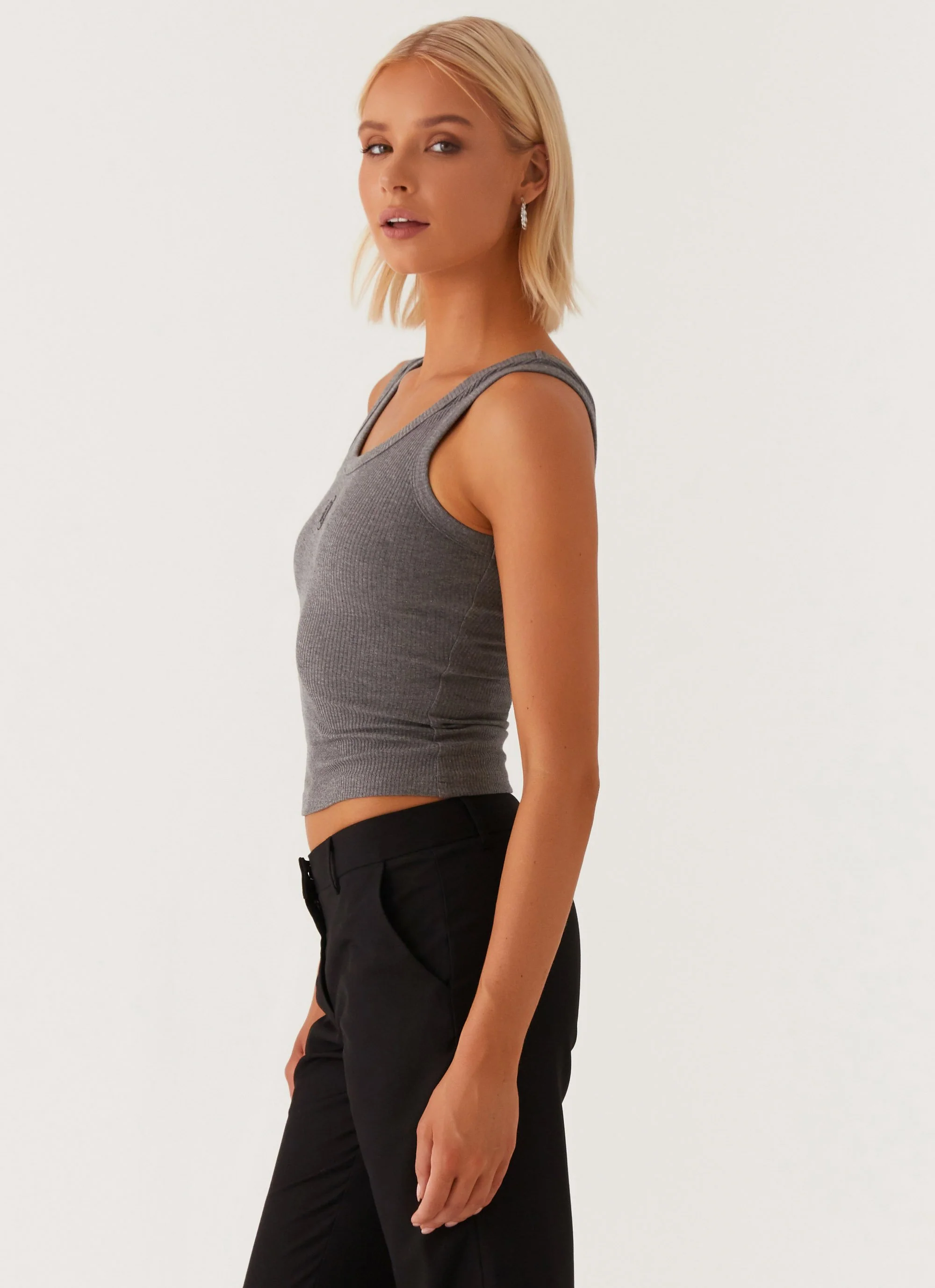 Signature Tank Top - Dark Grey Marle - Image 3
