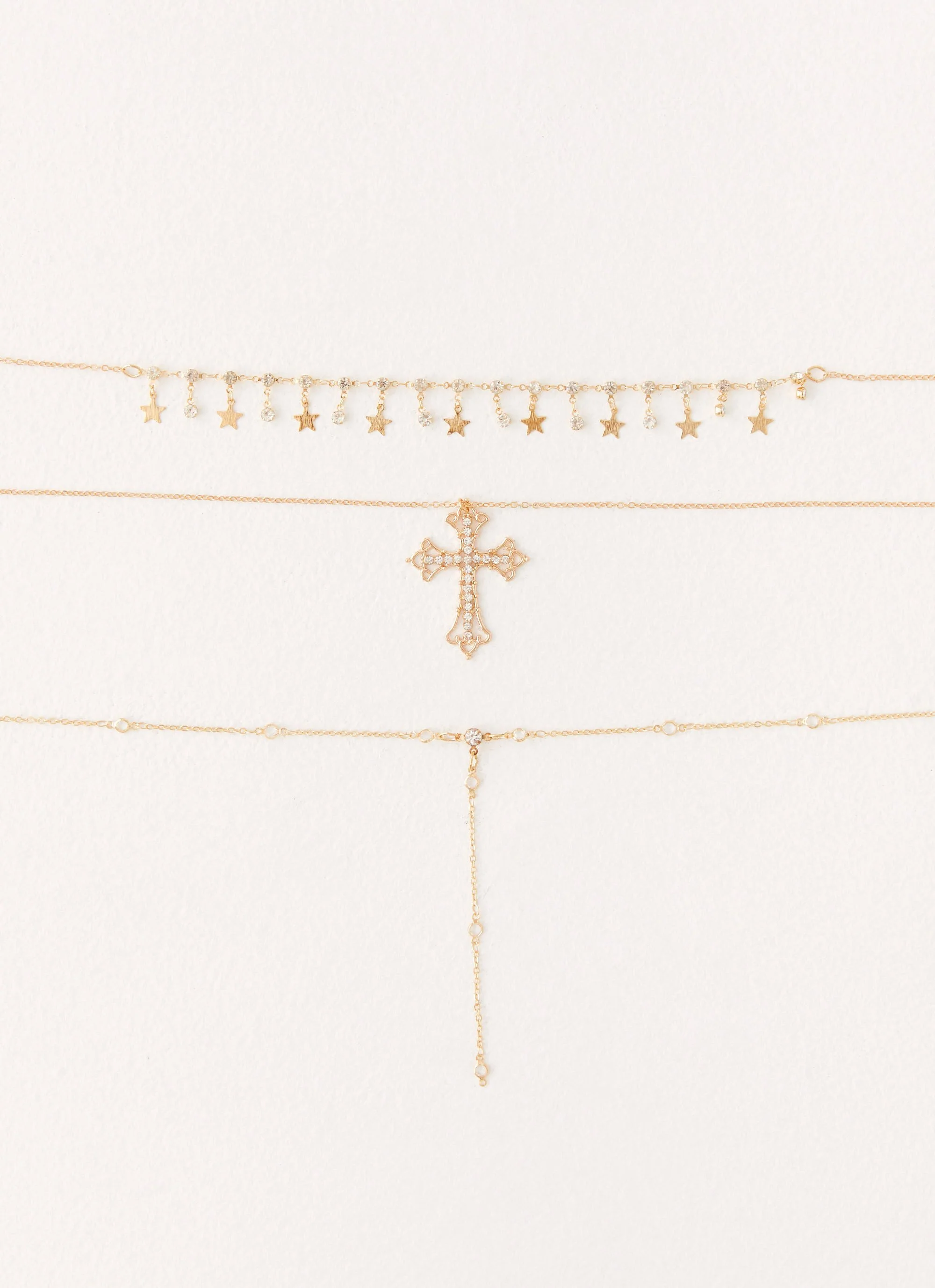Sinner Multi Necklace - Gold - Image 2