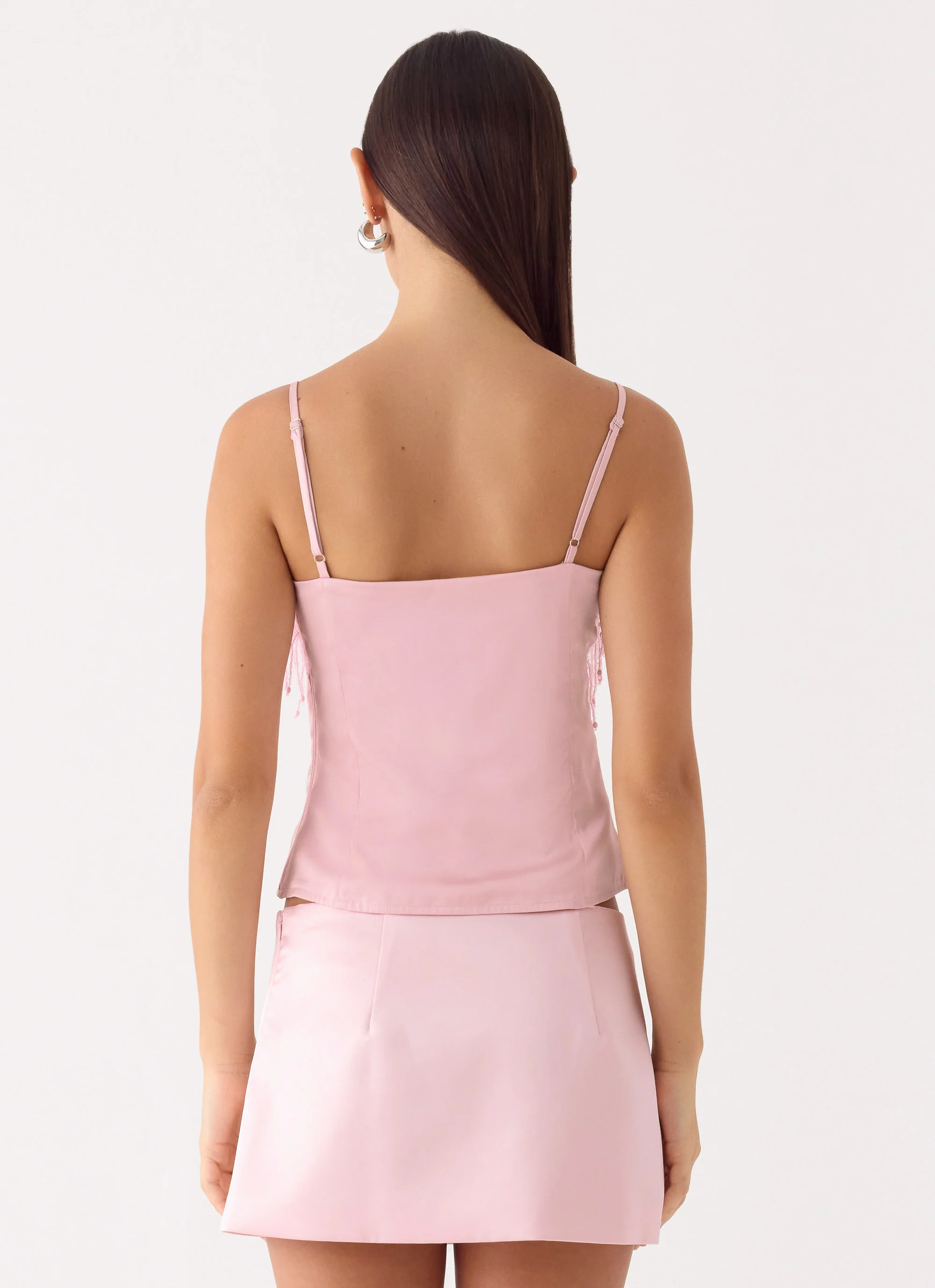 Siren Beaded Sequin Top - Pink - Image 2