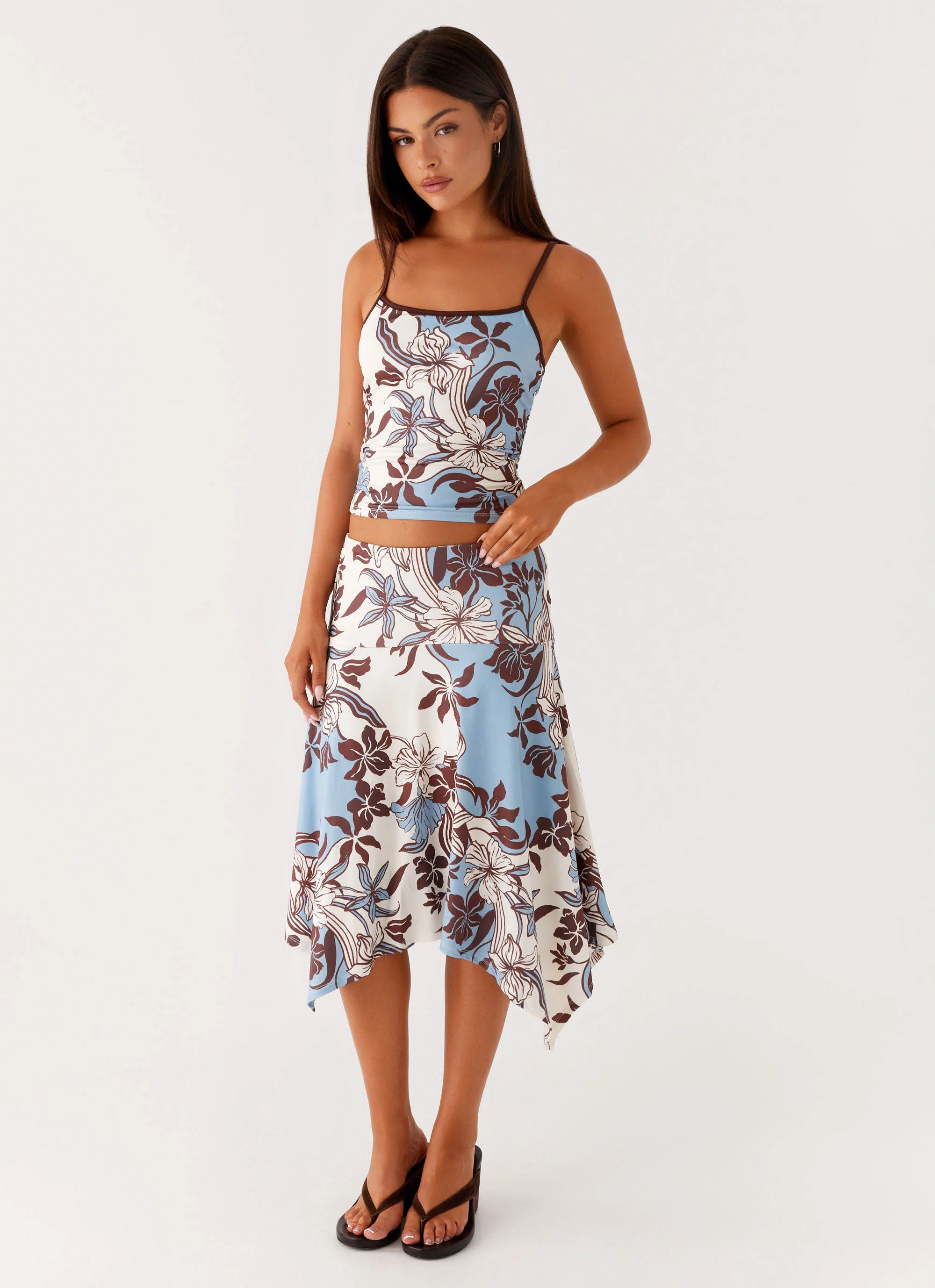 Skye Midi Skirt - Bluewood Blossom - Image 5